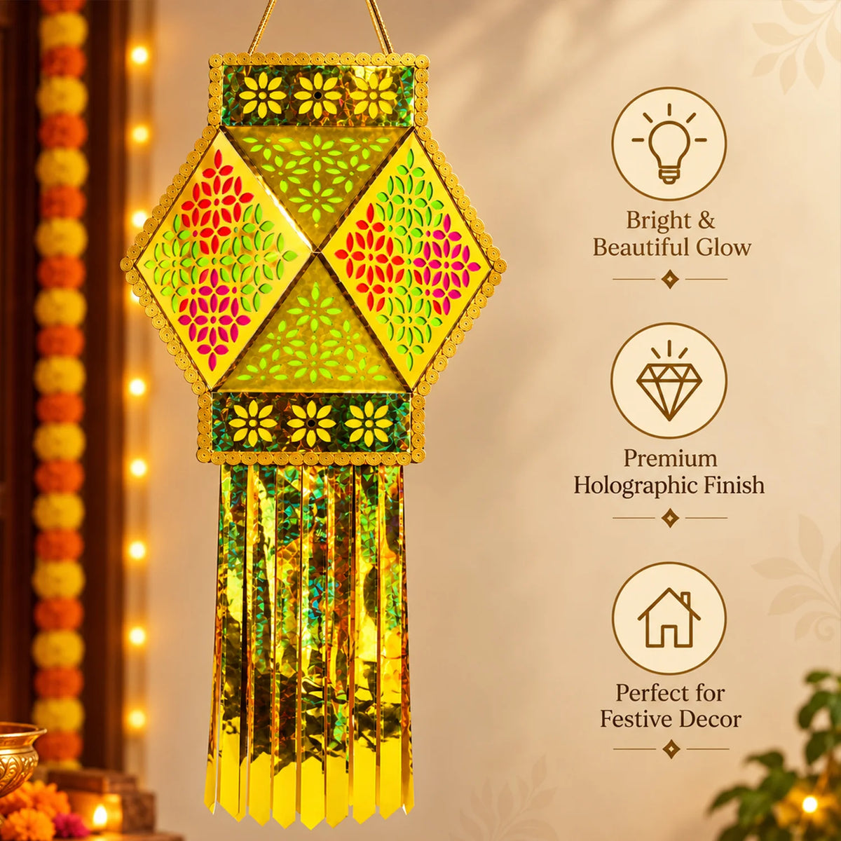 DIY Golden Kandil Kit for Diwali Decoration for Home