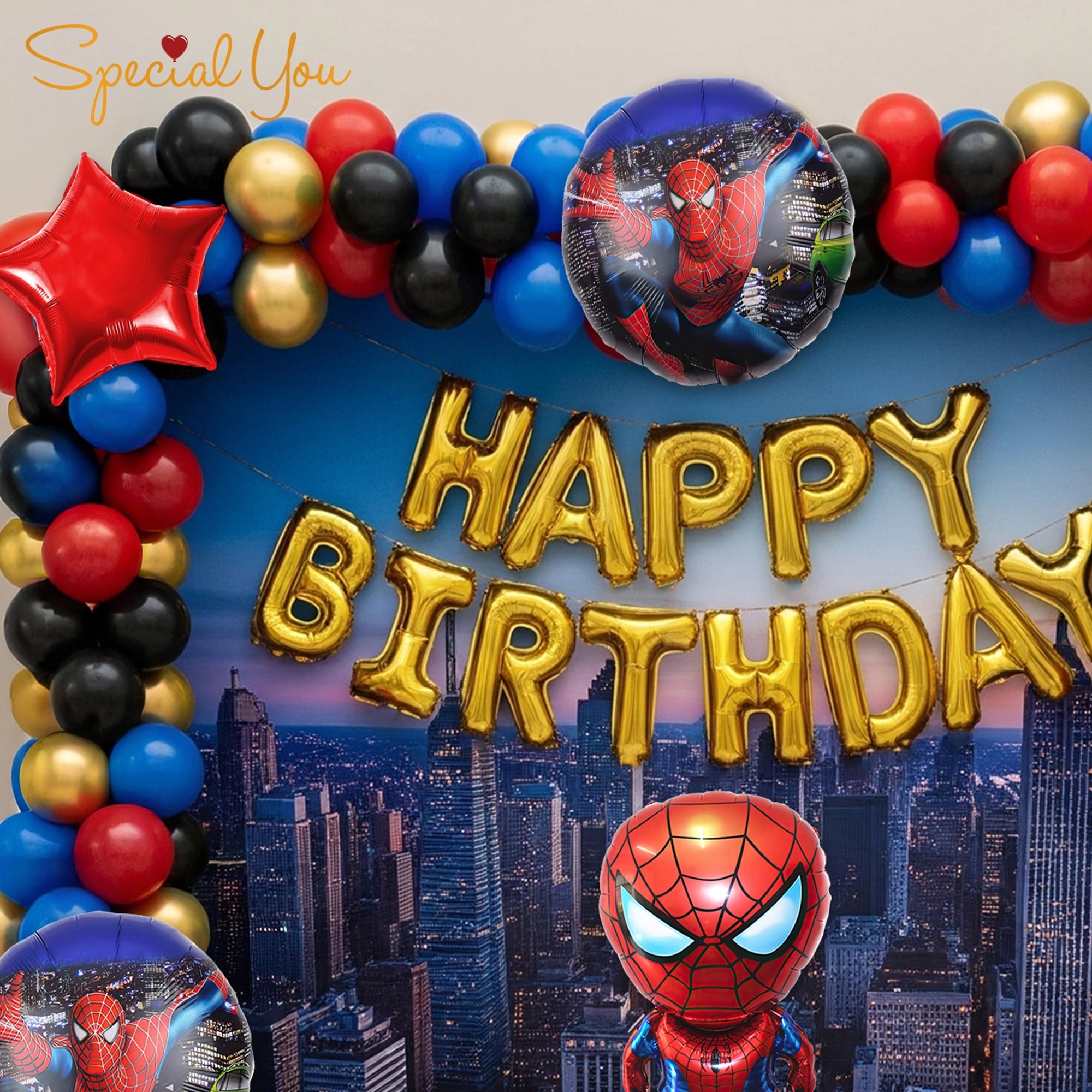 Superhero Spiderman Birthday Party Decor