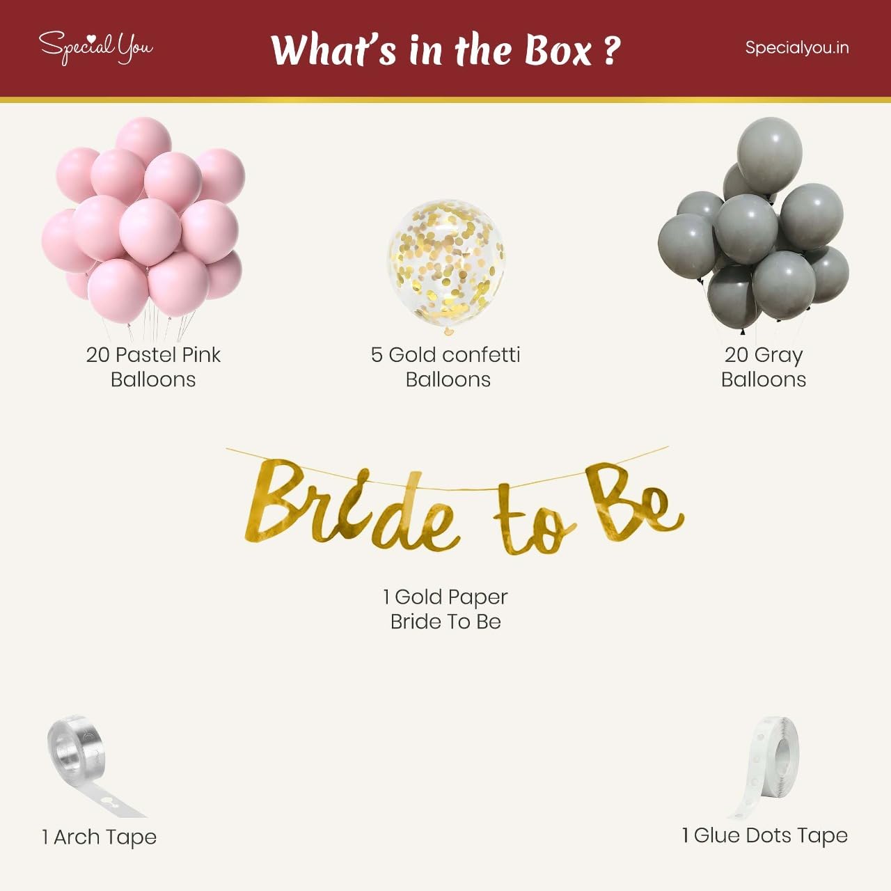 Bride To Be Decoration Kit