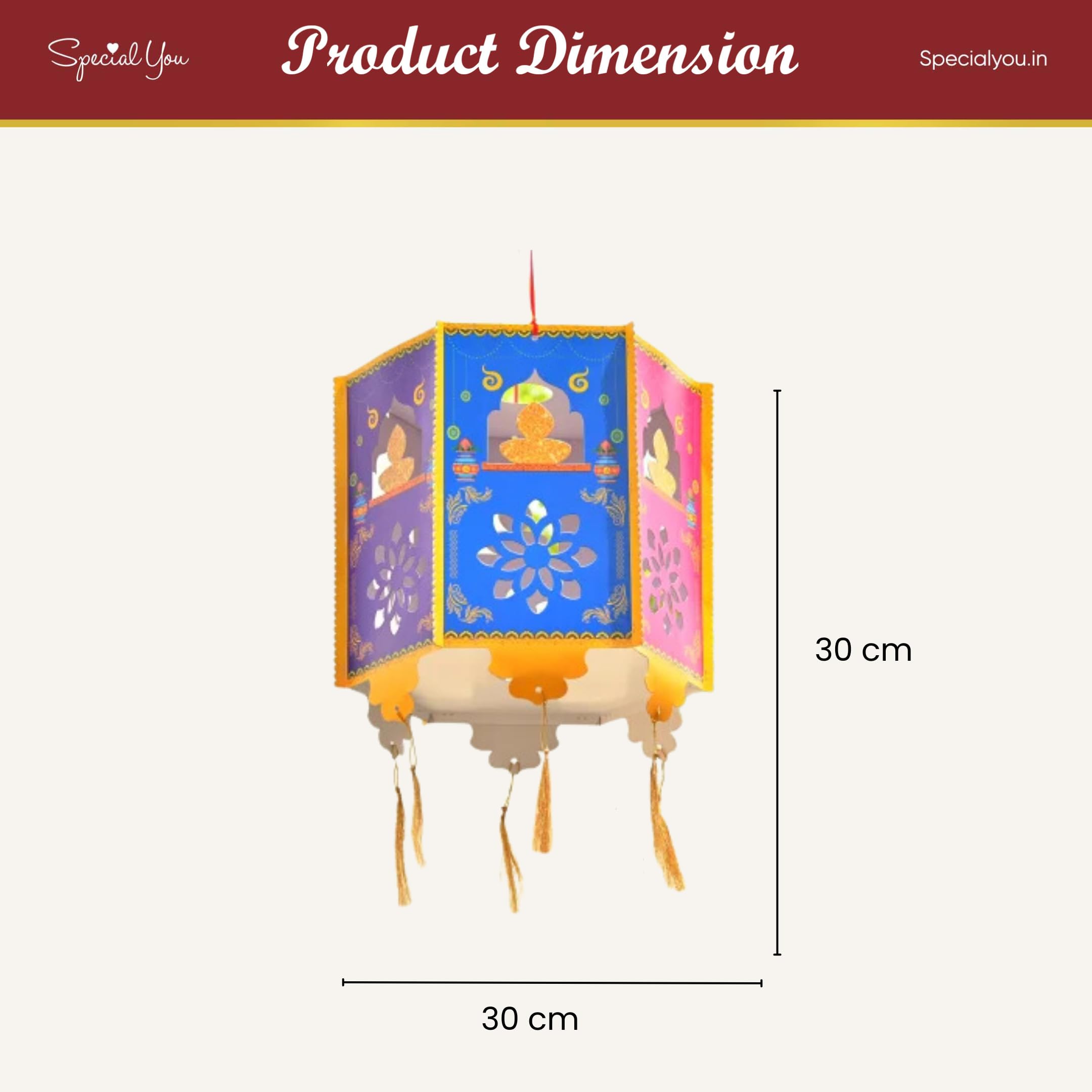 Multicolor Kandeel for Diwali decor