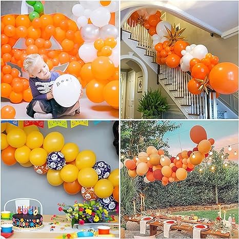 200 Orange Balloons
