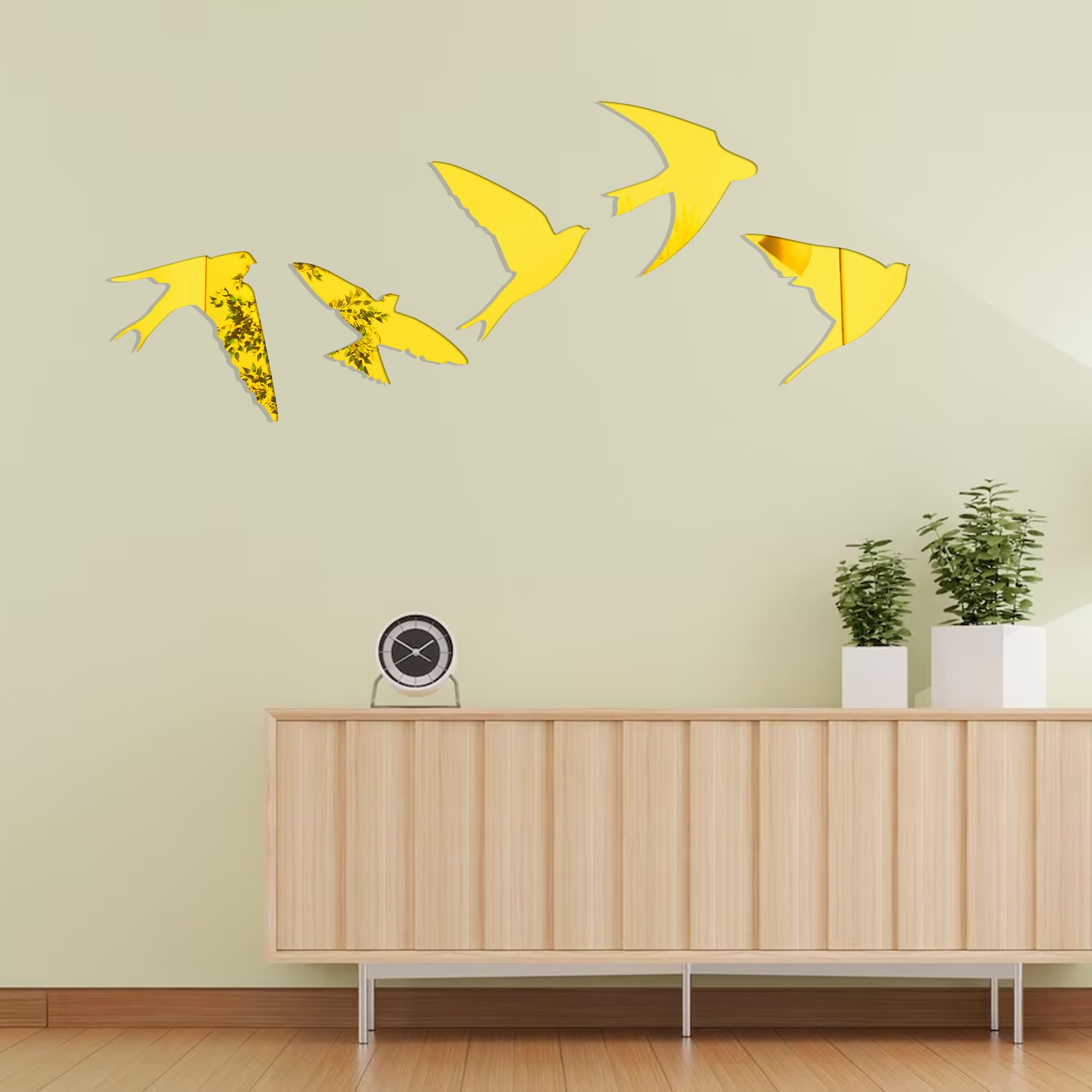 Birds Acrylic Stickers for Home Decoration
