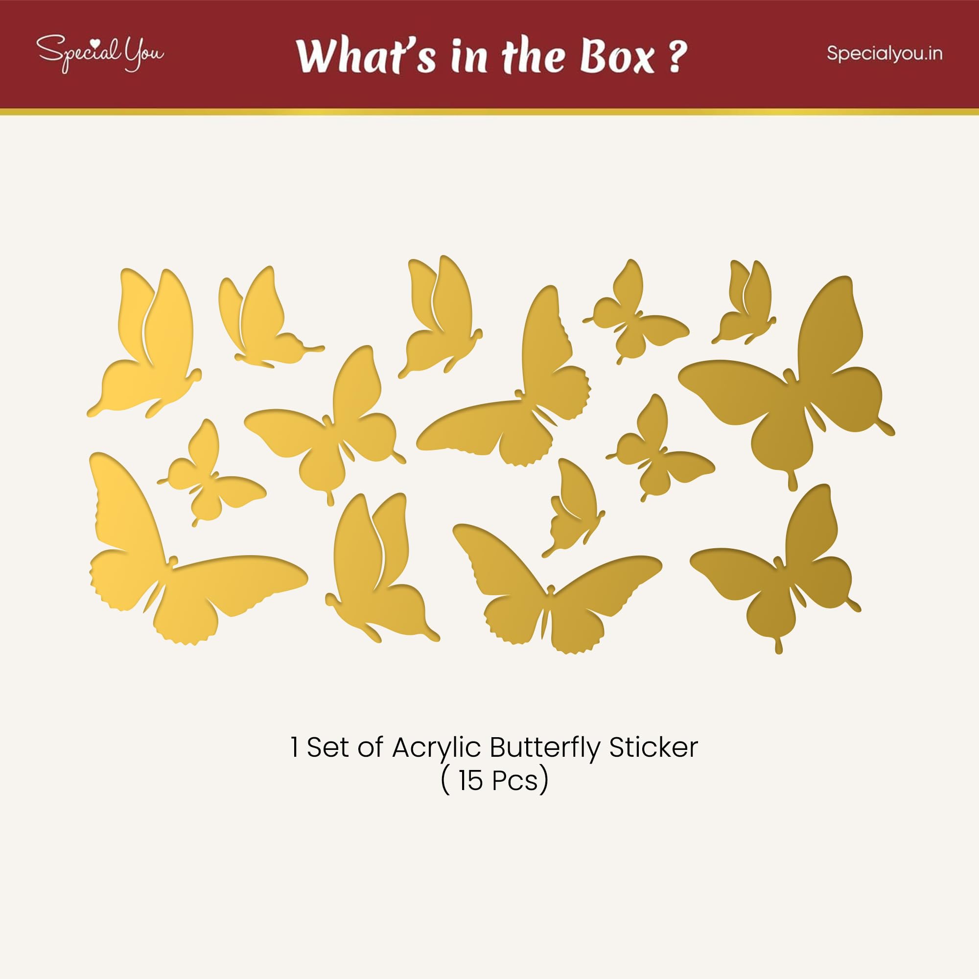 Butterfly Acrylic Stickers