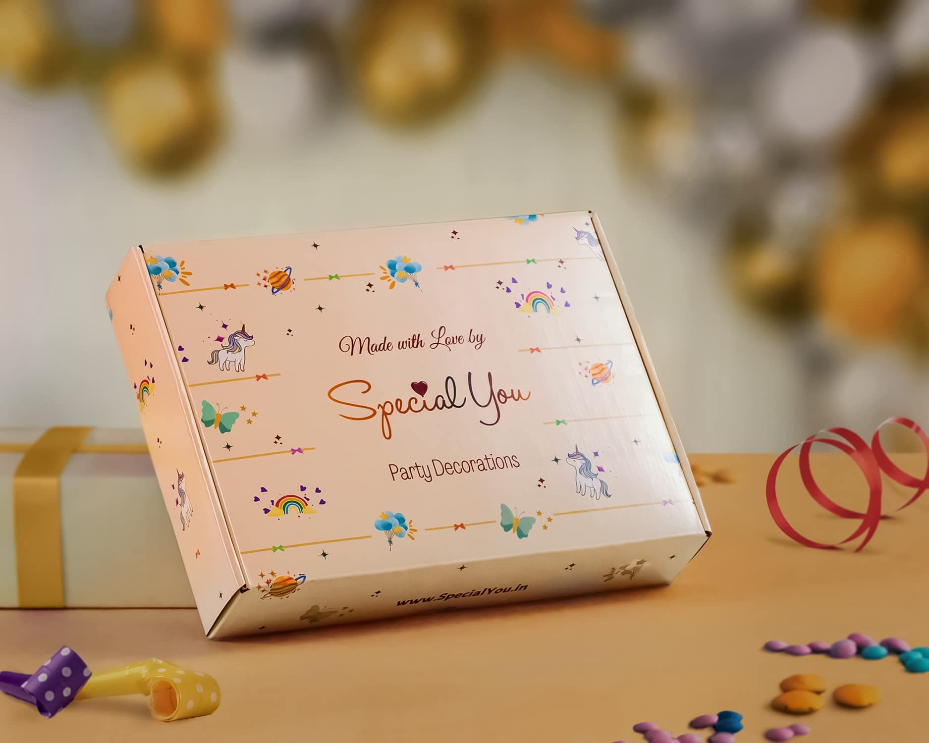 Mysterious Birthday Theme with Pastel Balloons