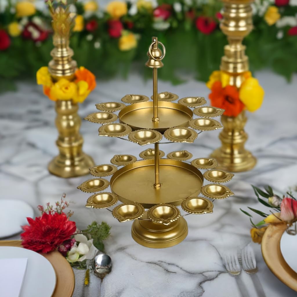 Double Diya Stand Urli for Diwali Decoration - Special You