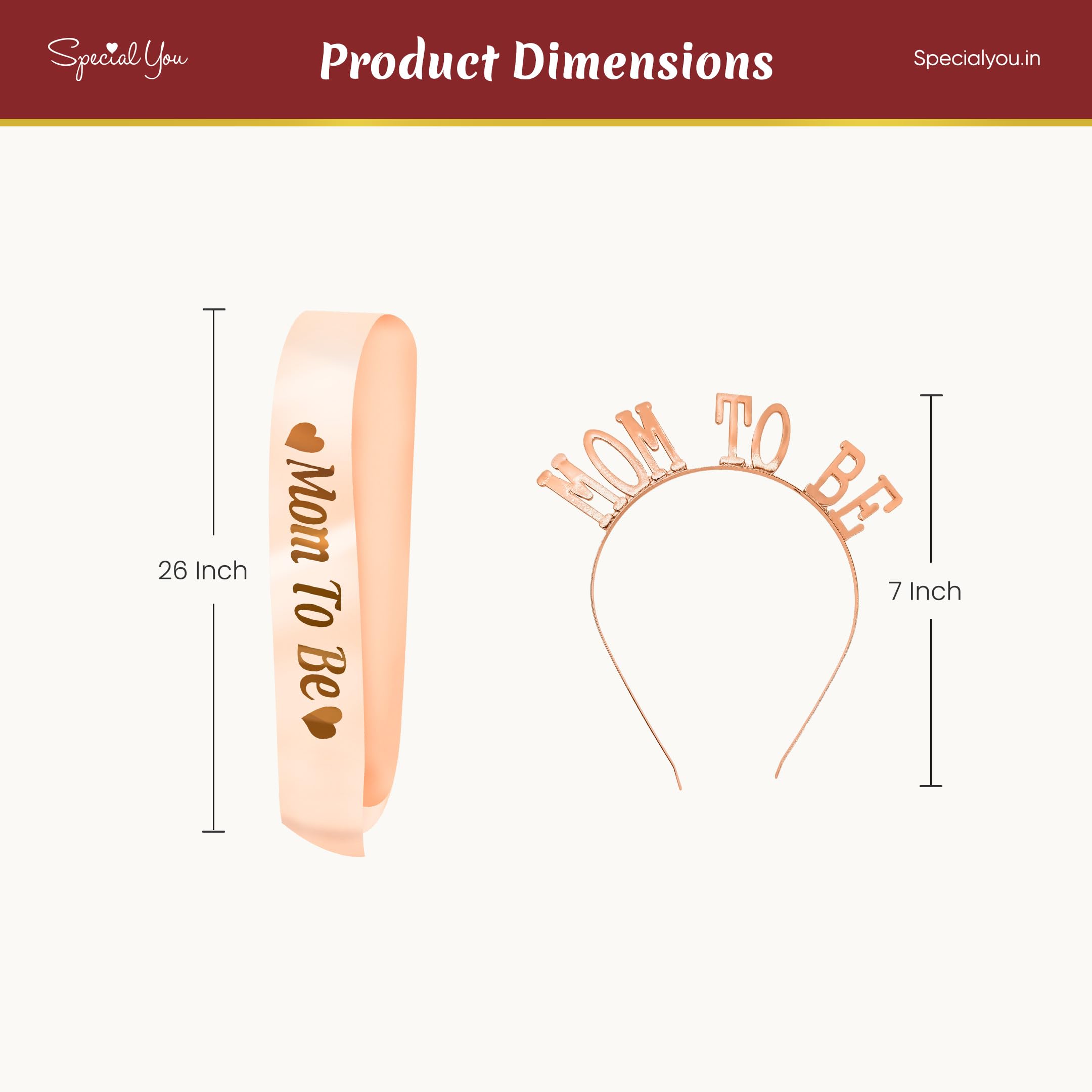 Gorgeous Mom-to-Be Sash and Headband Kit