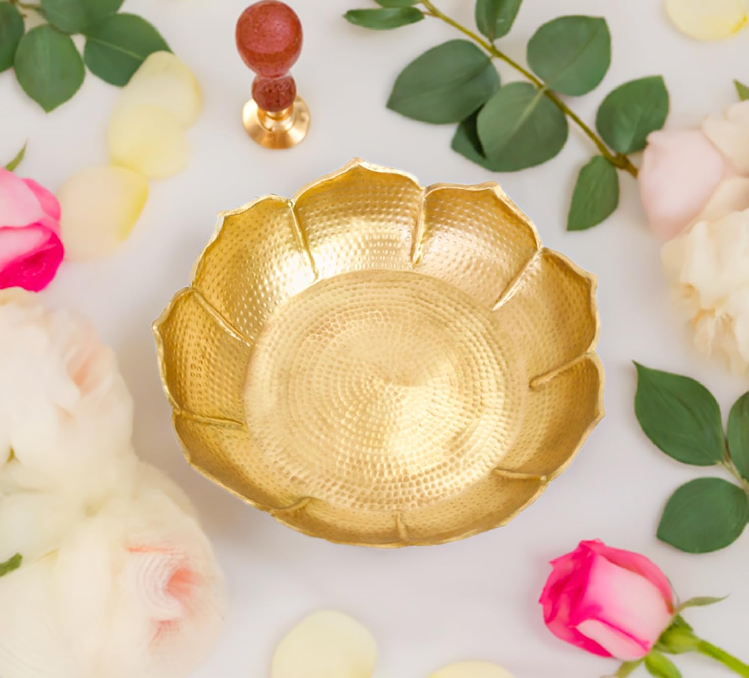Urli Bowl (8 Inch) with Tea Light Candles - Special You