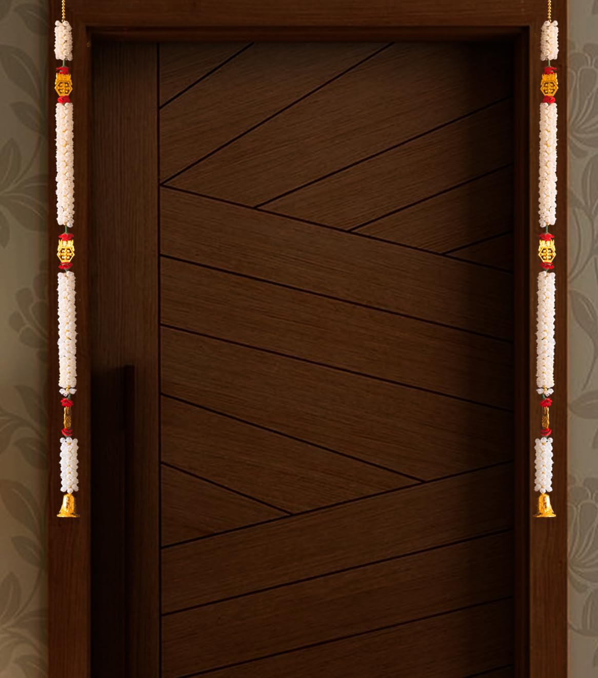 white mogra door hanging