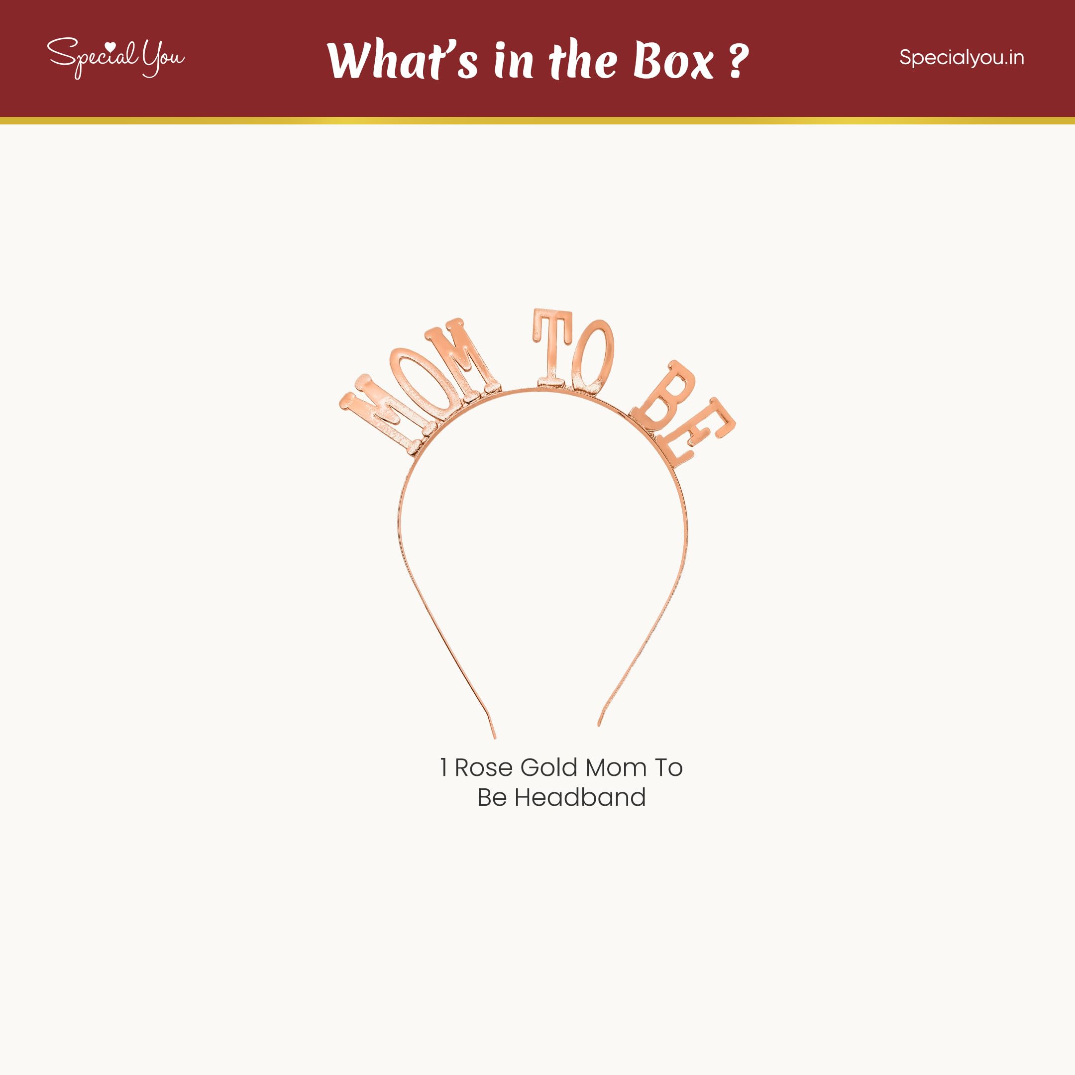 Mom to be Headband (Rose Gold)