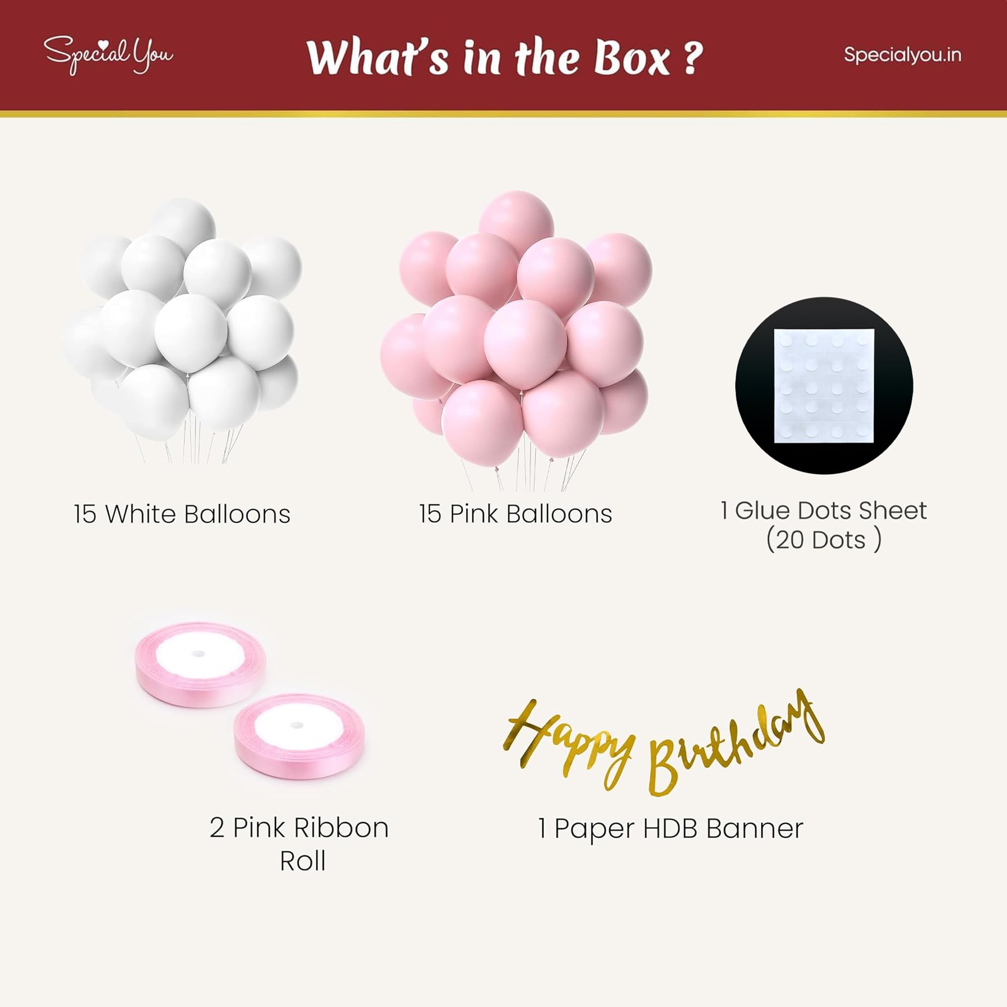 Pink bow theme decoration for birthday