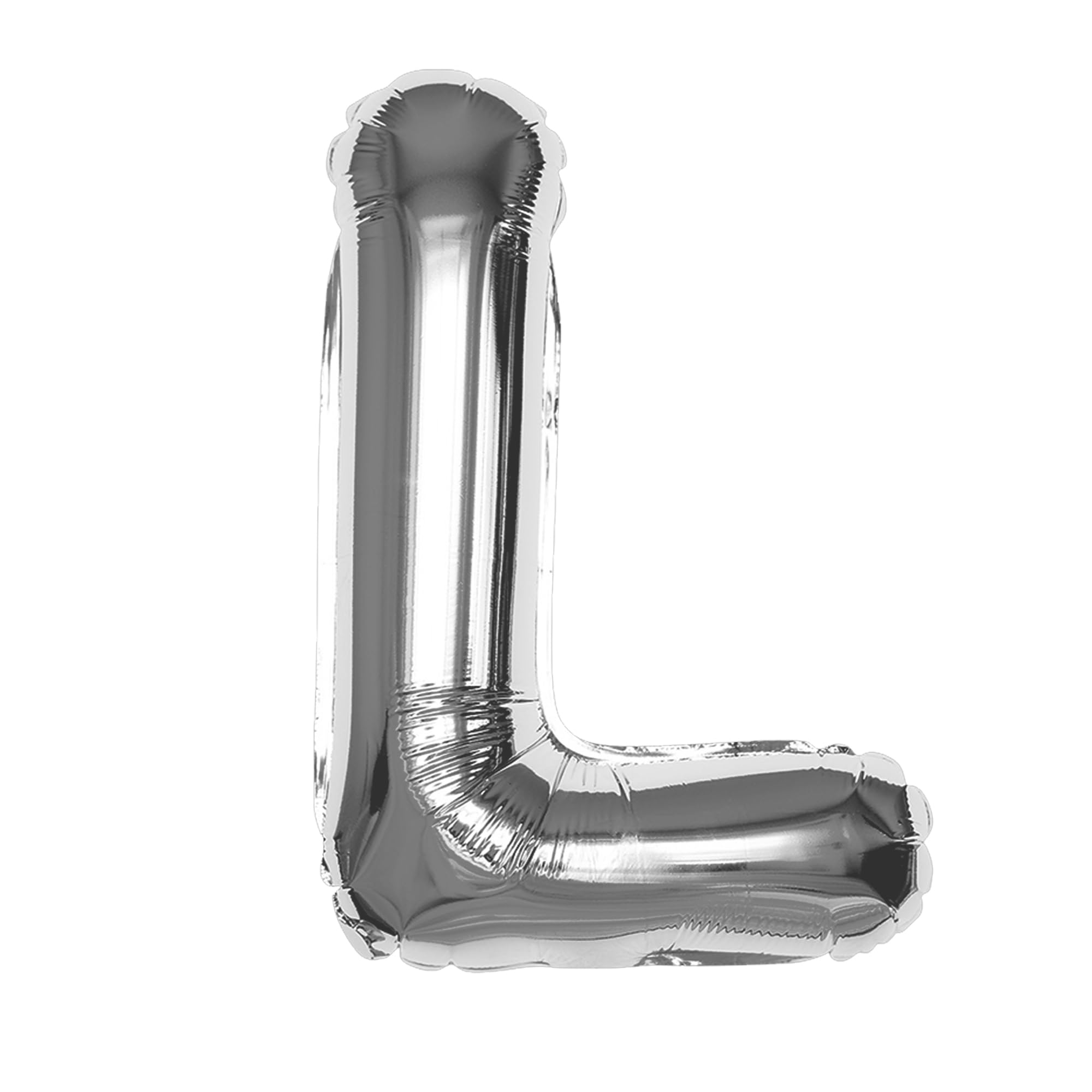 Silver L Letter Foil Balloon