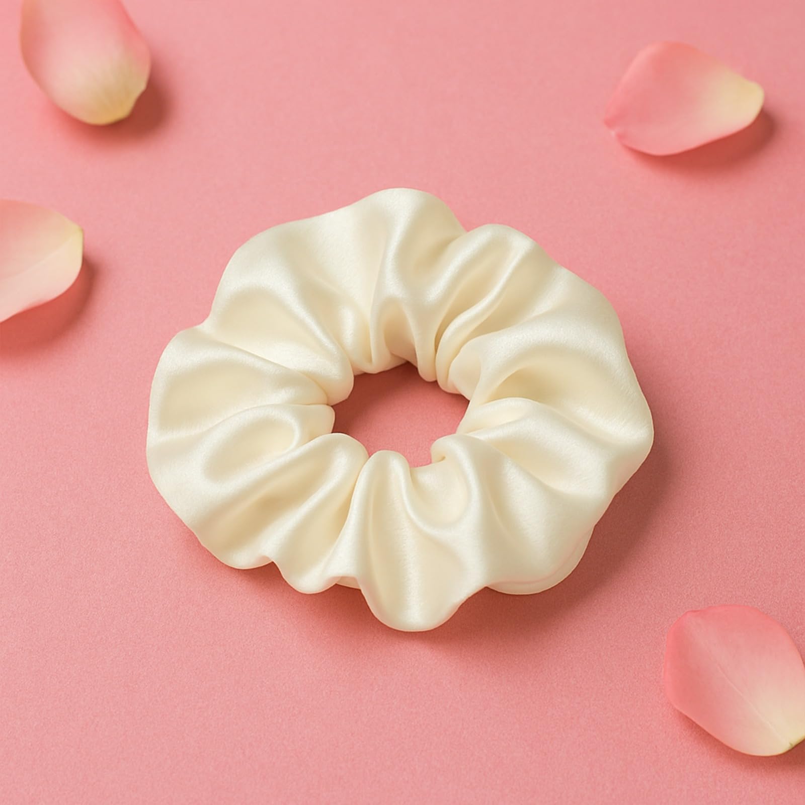 Set of 3 Ivory Hair Scrunchies