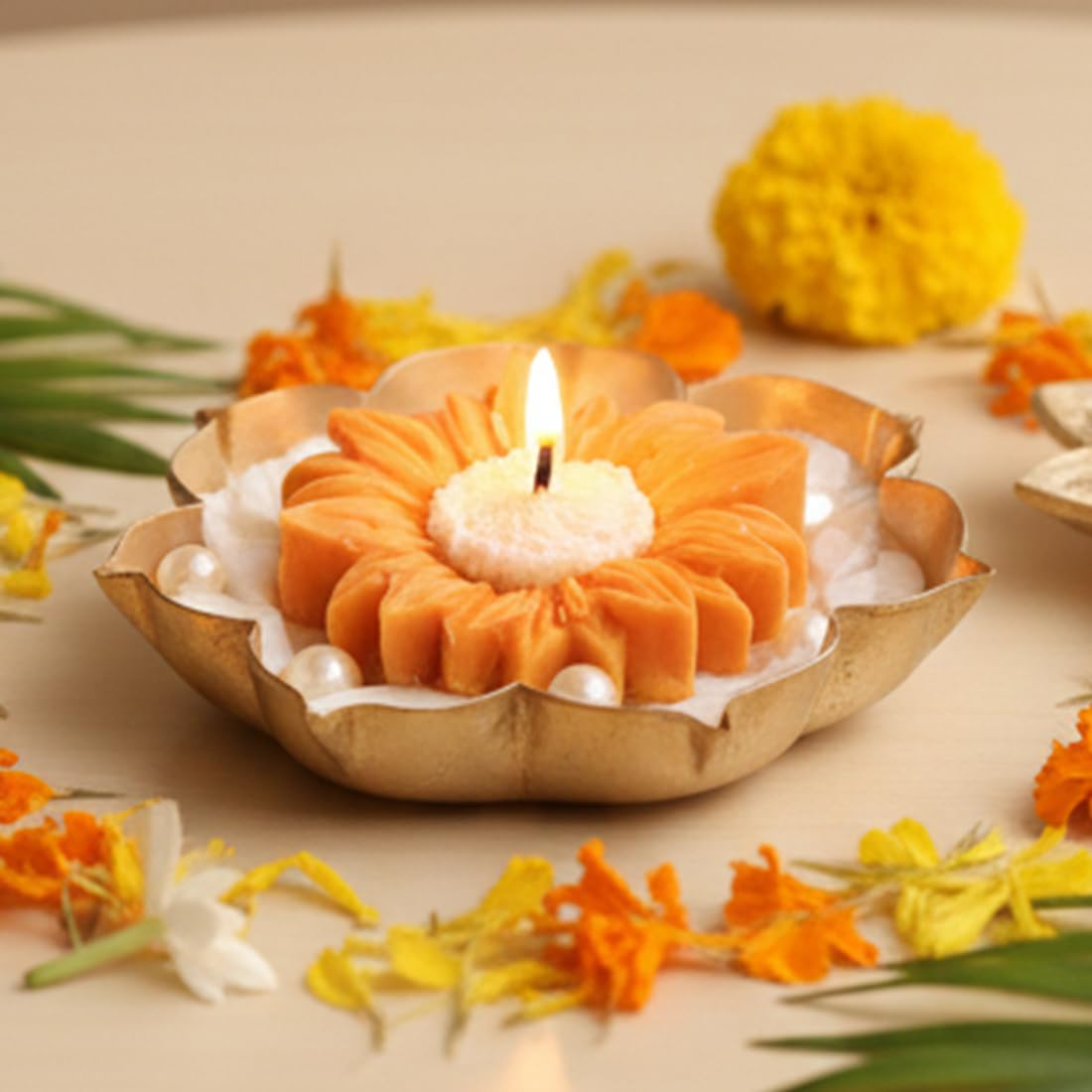 Scented Flower Urli Candle