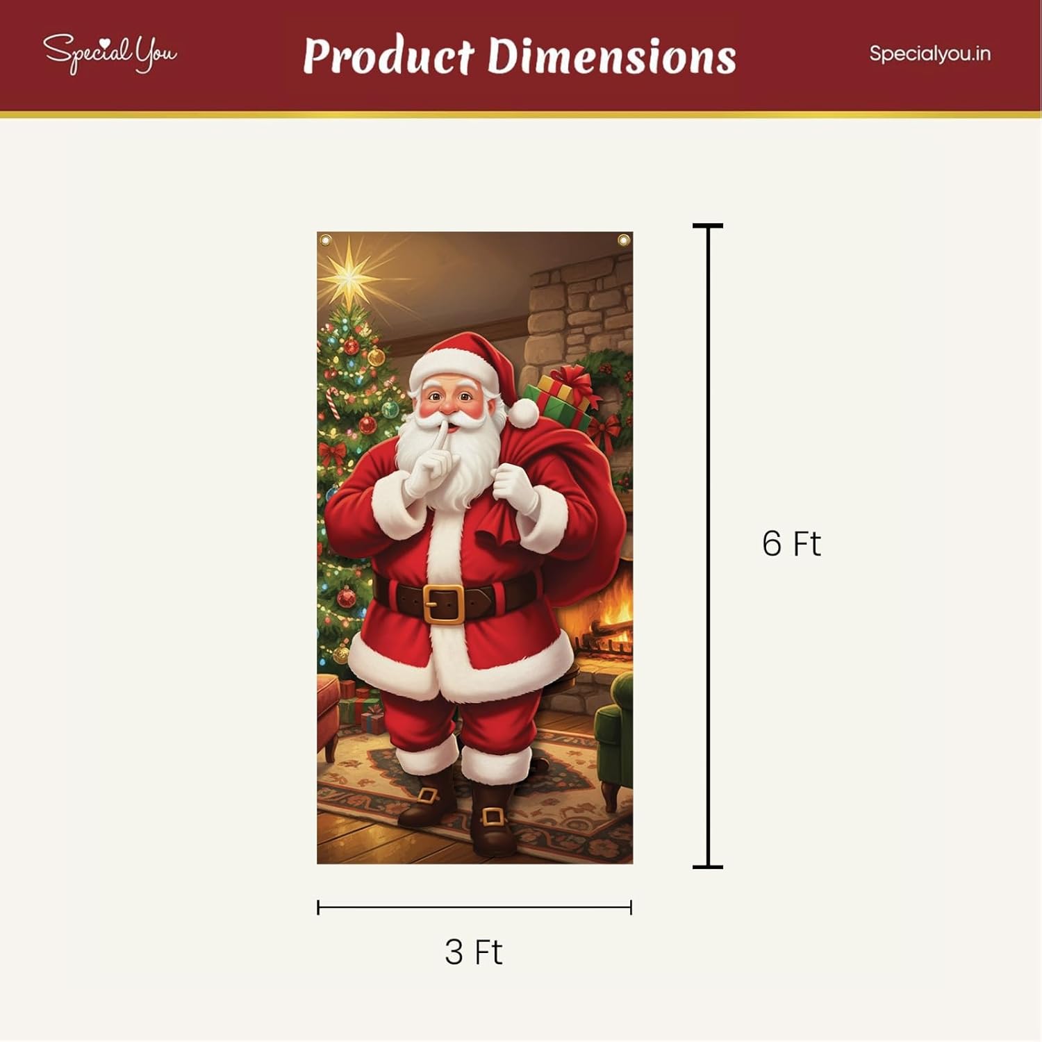 Santa Claus Backdrop for Christmas