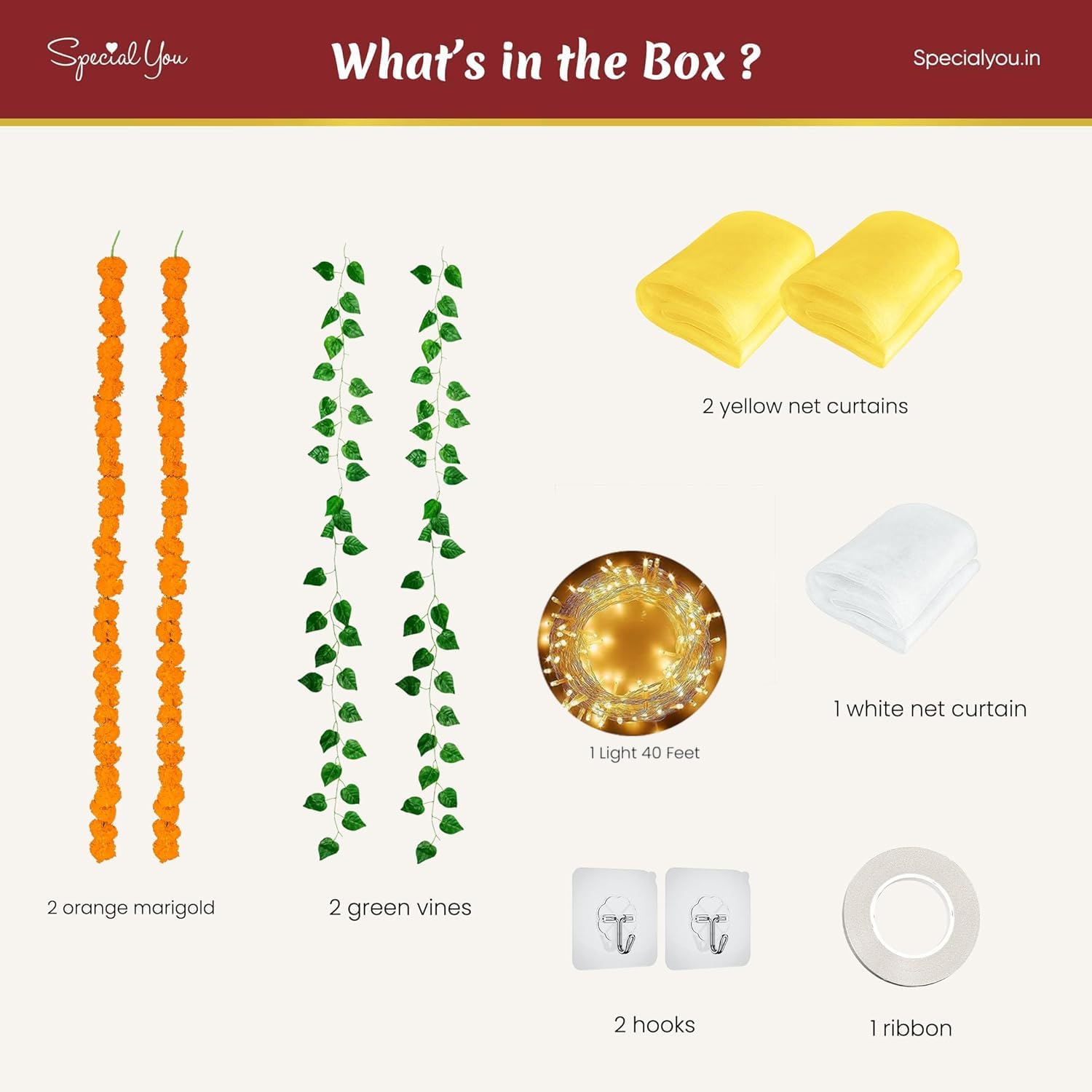 Divine Yellow Diwali Decor Kit