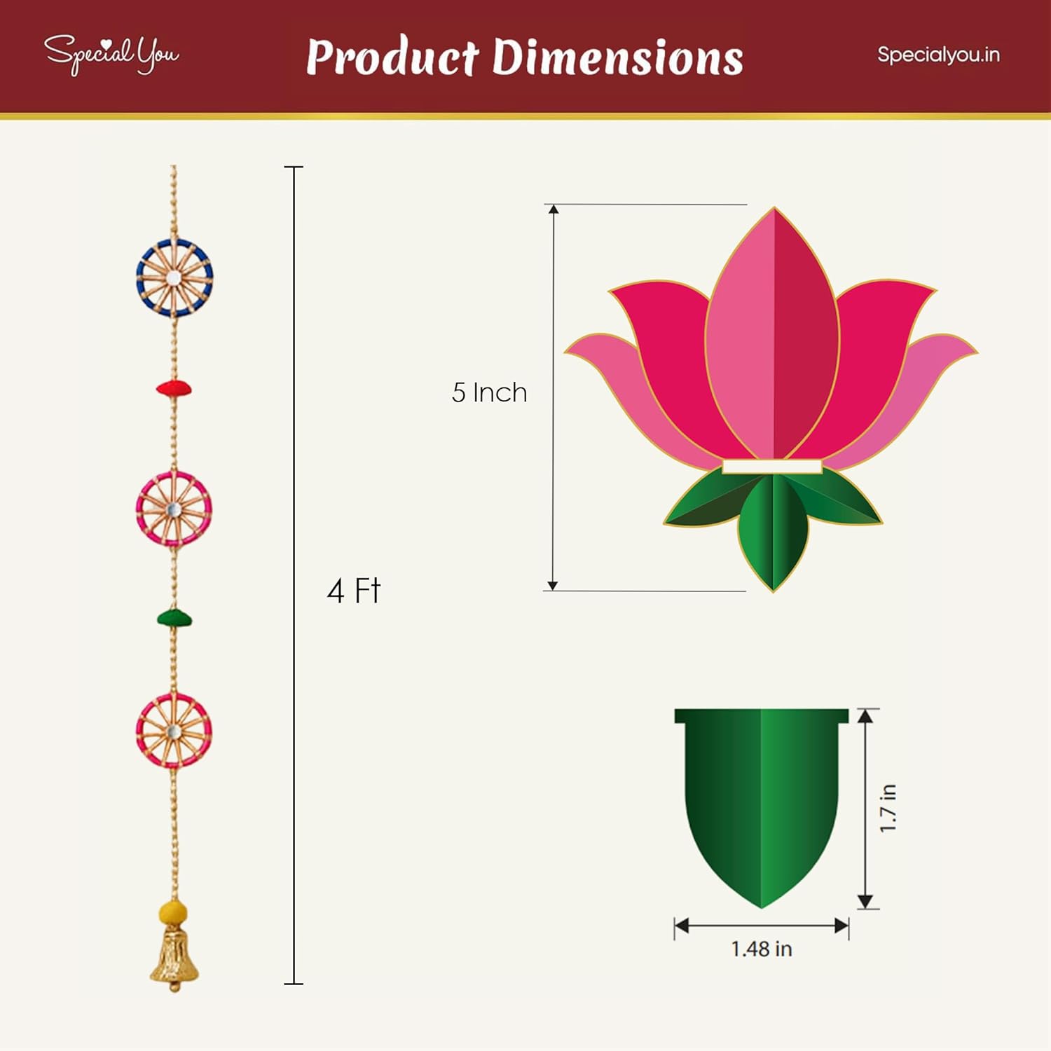 Diwali Pink Lotus T-Light Holder