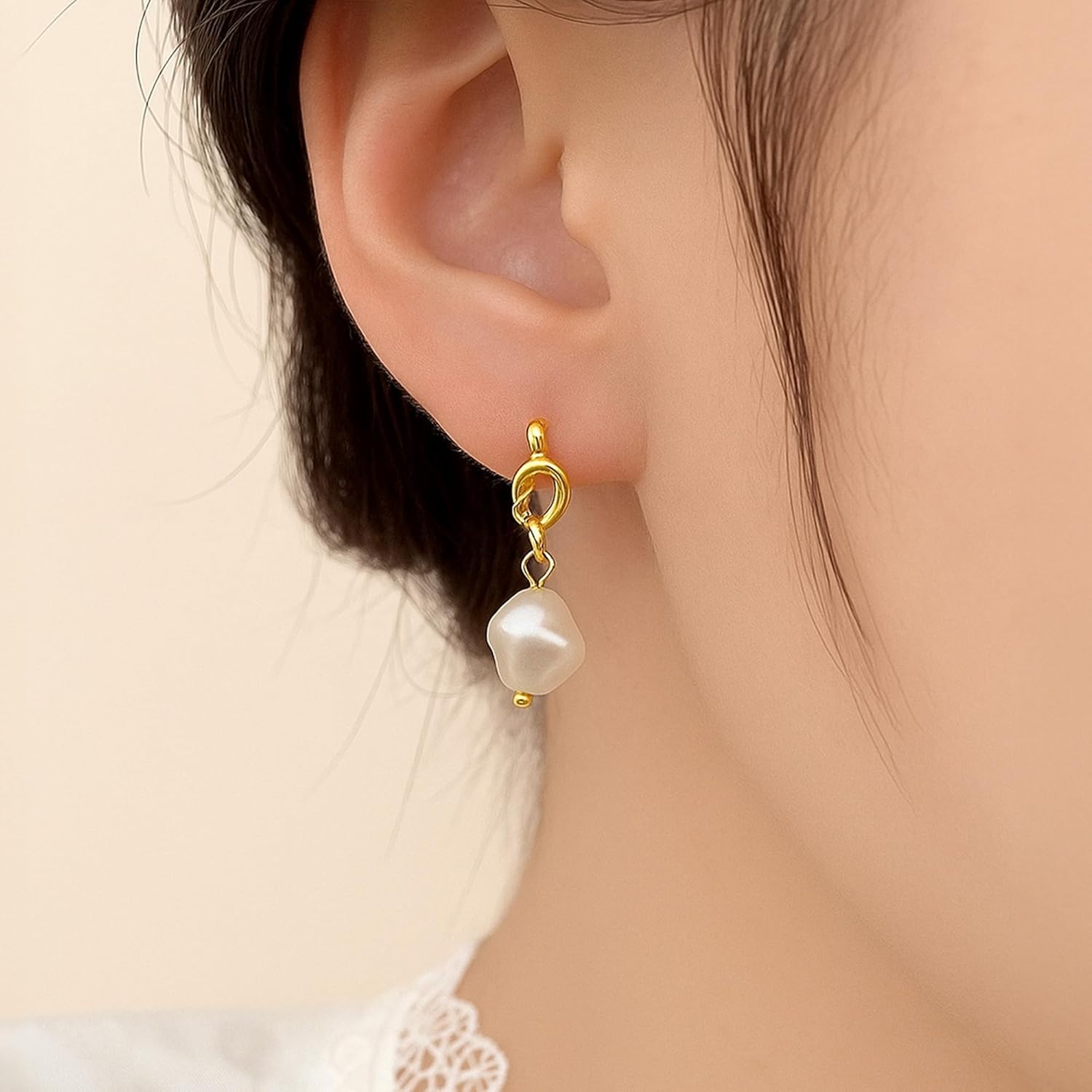 Hair Scrunchies with Korean Earring-12pcs