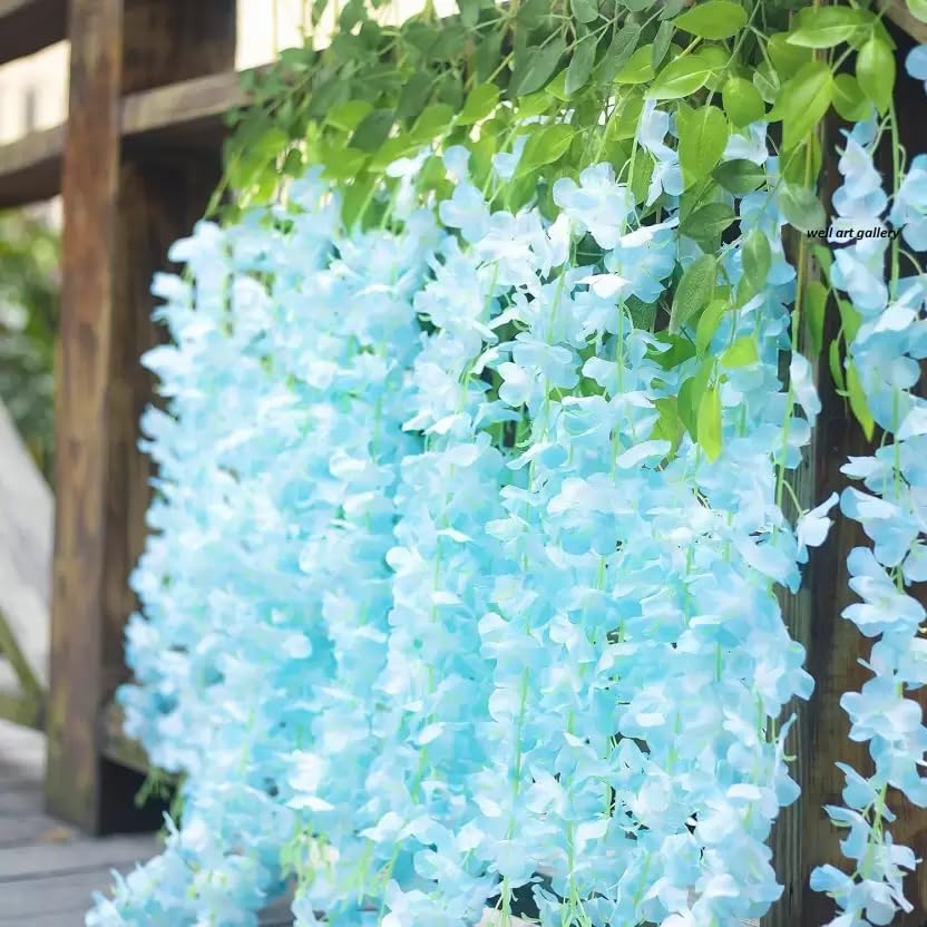 Blue wisteria for Ganpati Decor