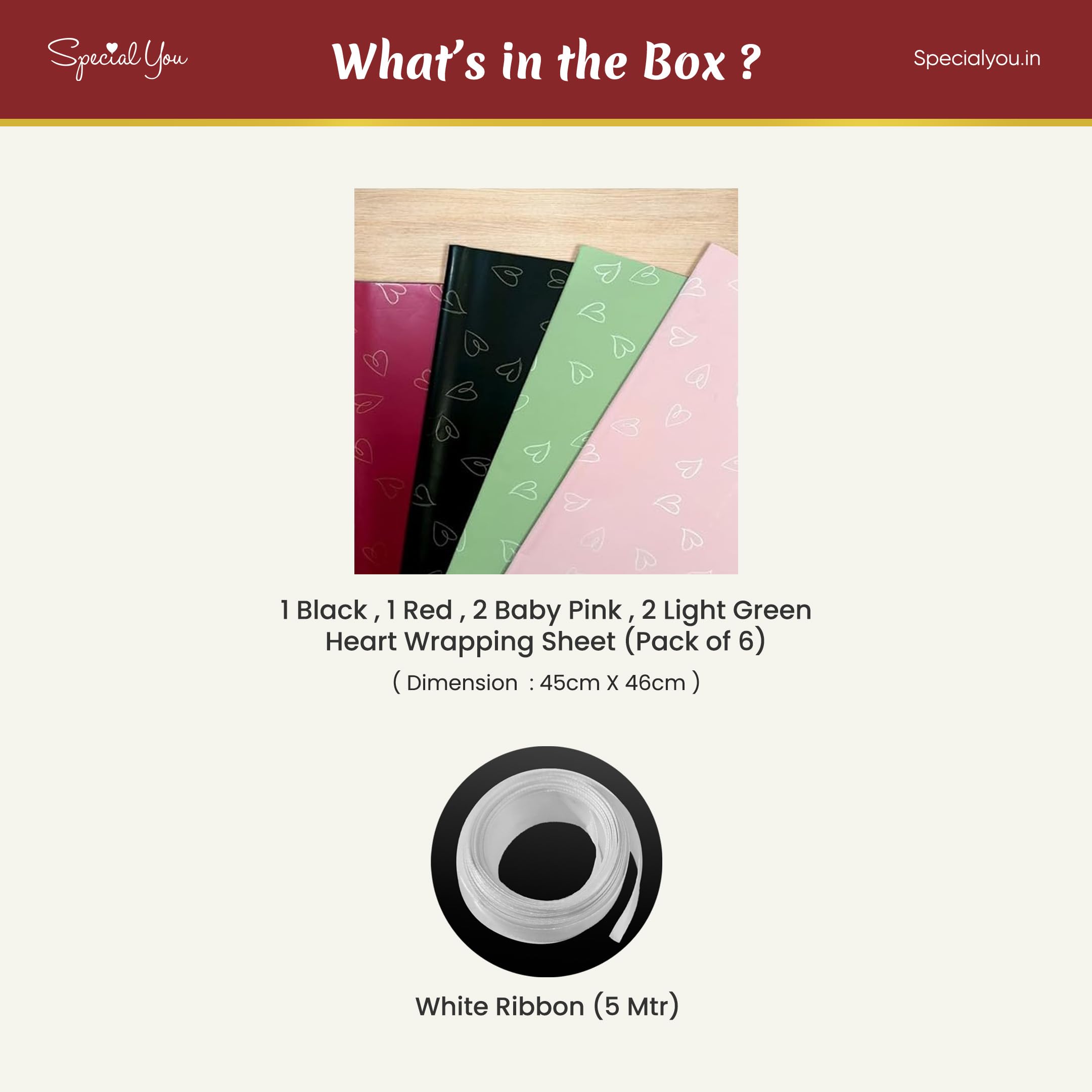 Gift Sheets (Heart)-6 Sheets