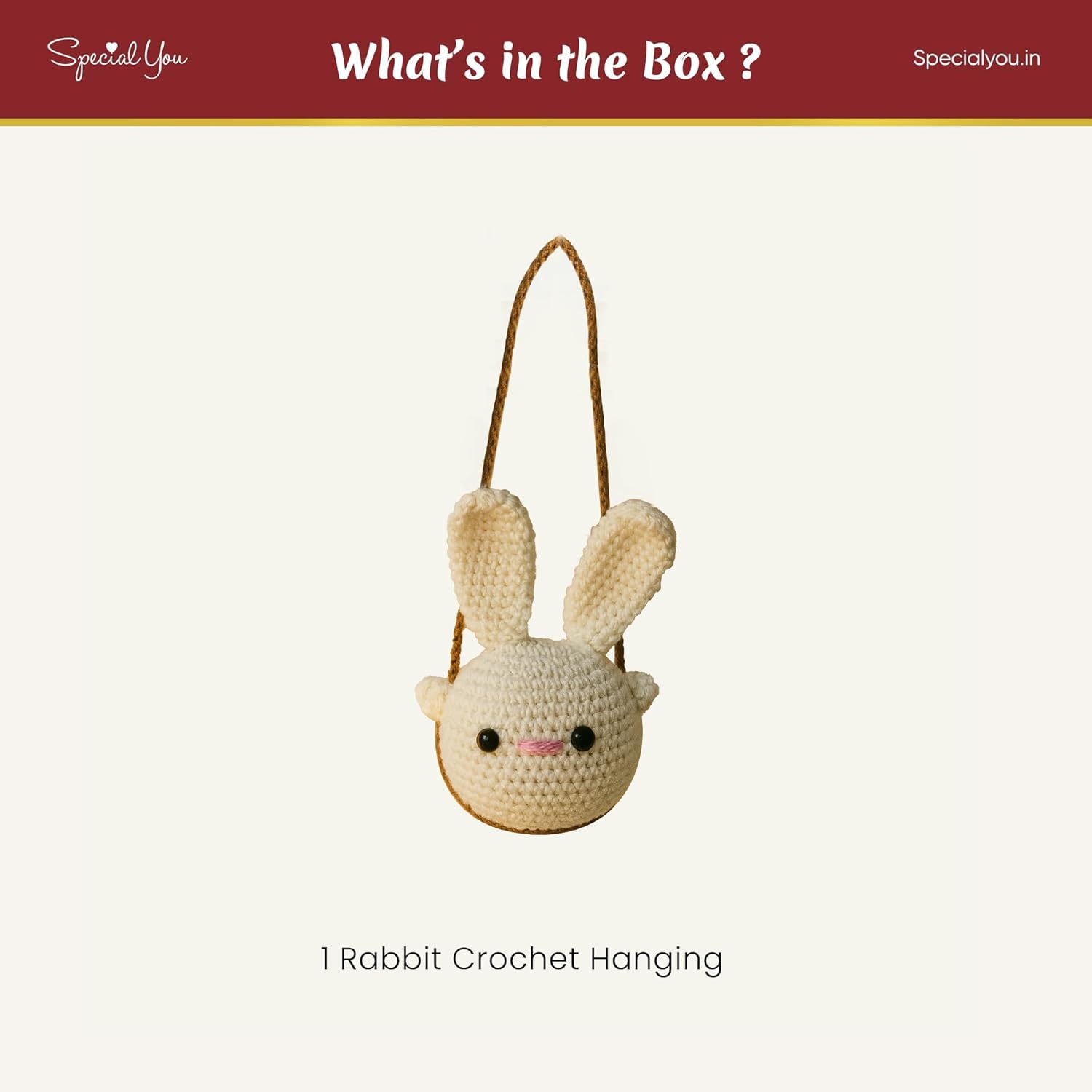 Rabbit Crochet Hanging