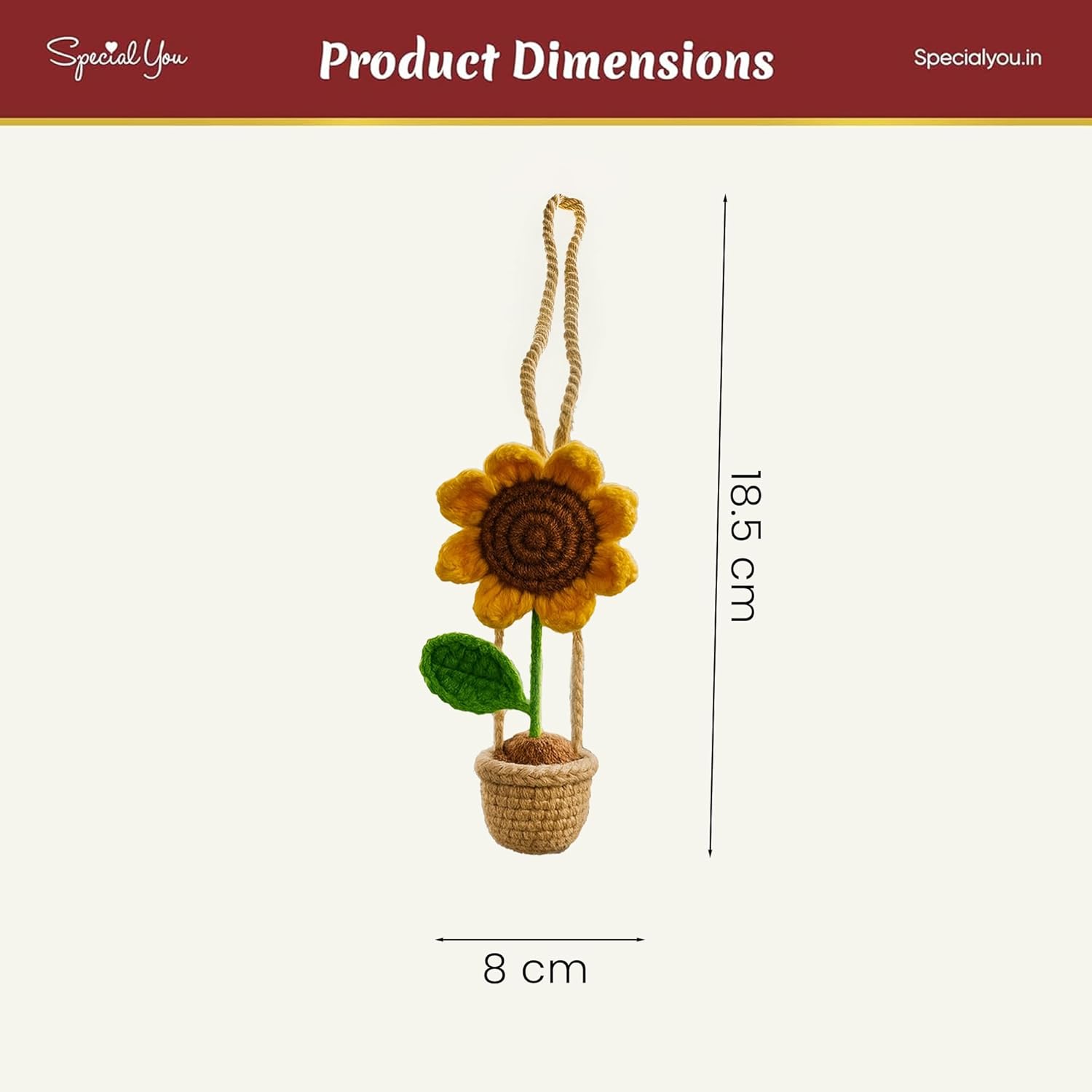 Sunflower Crochet Hanging