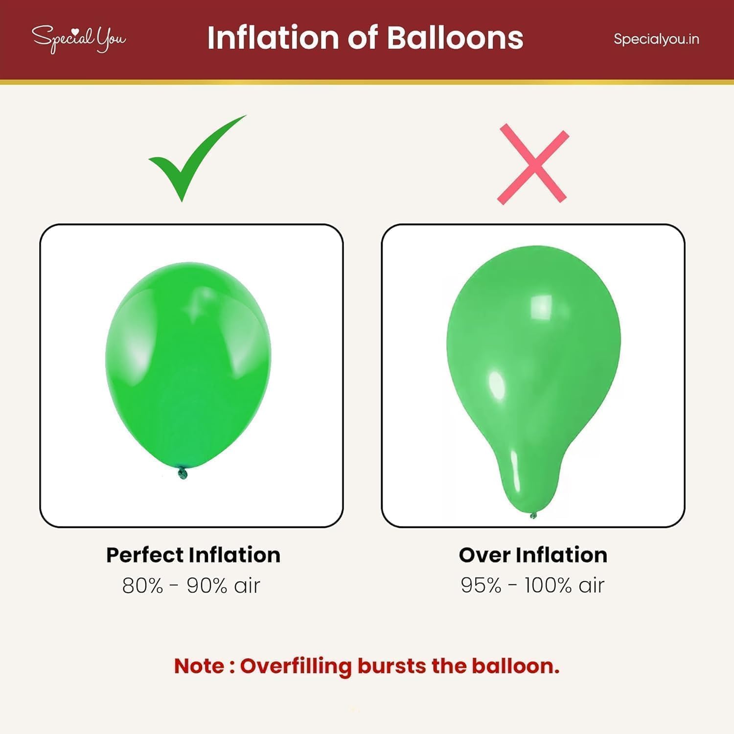 Birthday Kit Decoration with Burgundy and Metallic Ballloons