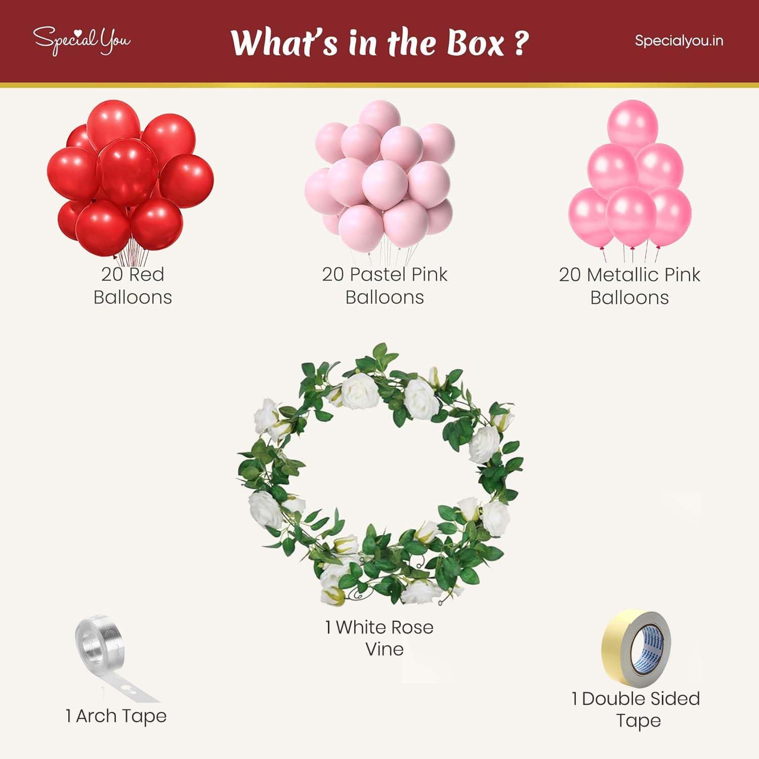 Lovely Red valentine Theme DIY Kit