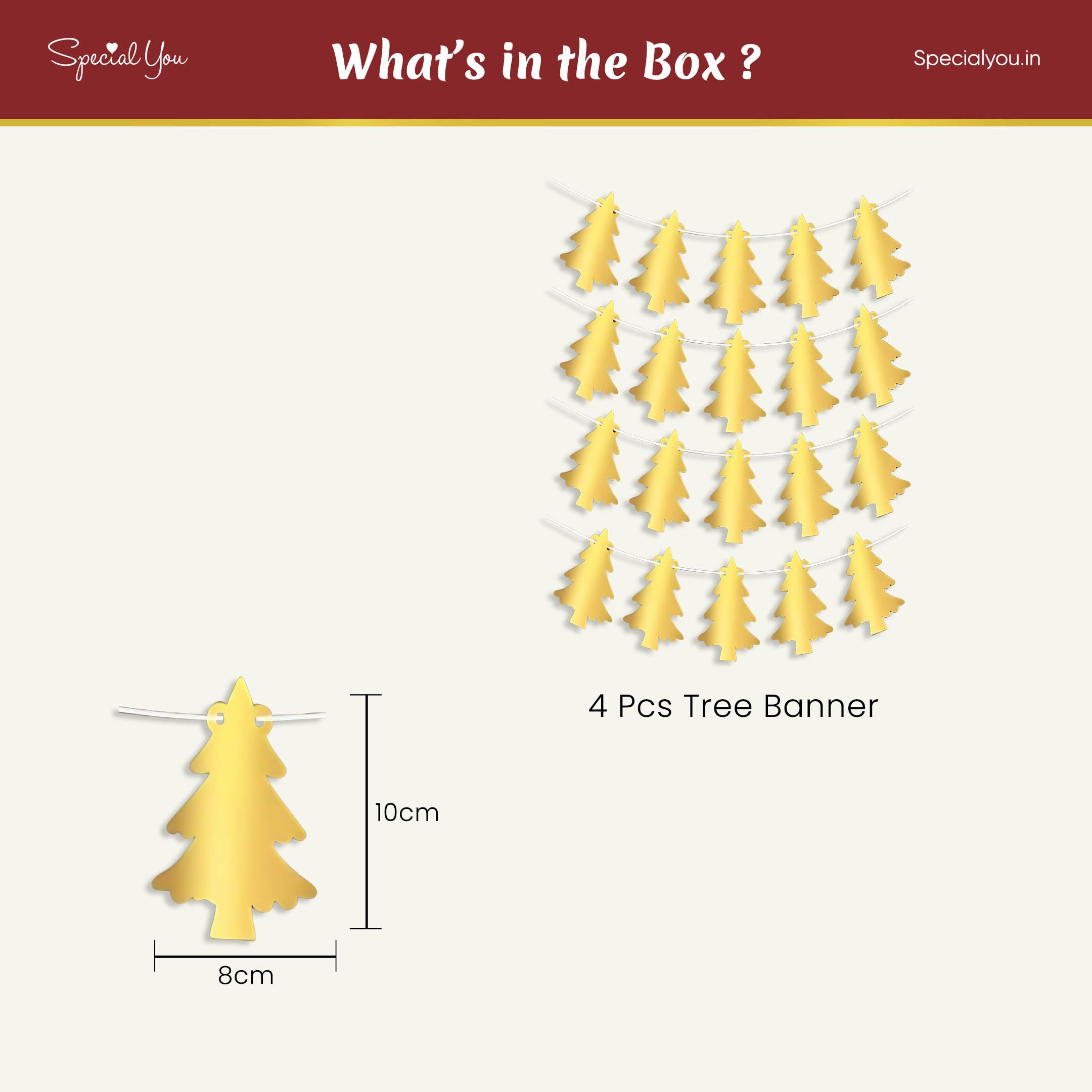 Tree Banner Pack of 4