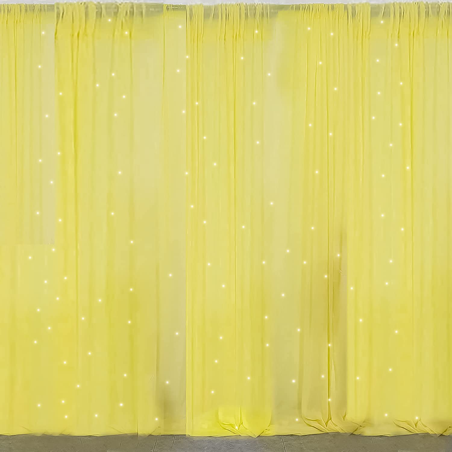 Marigold and Curtain Ganpati Decor