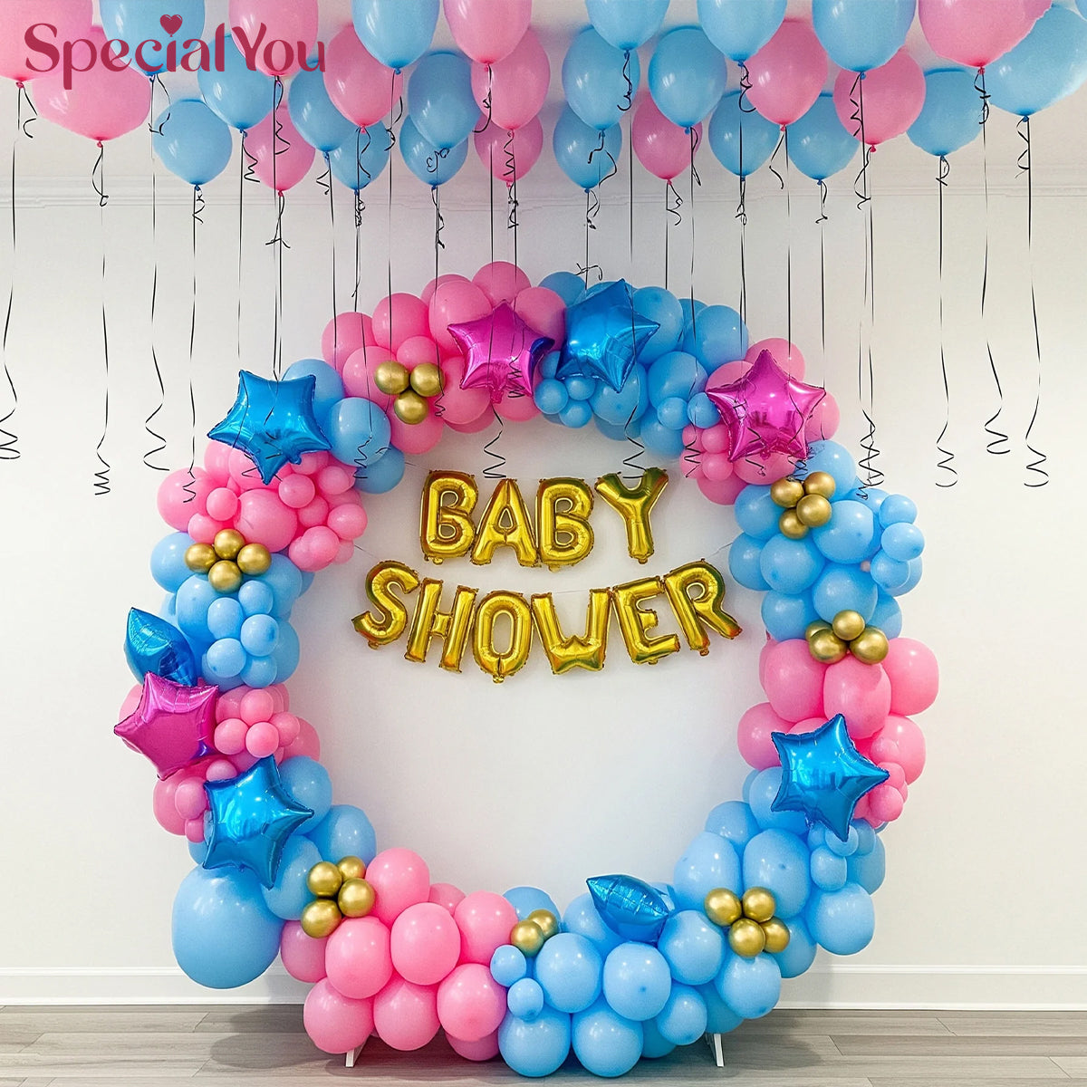 Pink & Blue Baby Shower Decor