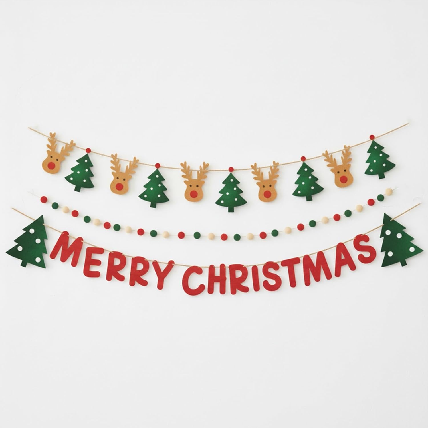 Christmas Decorations with Paper Banner