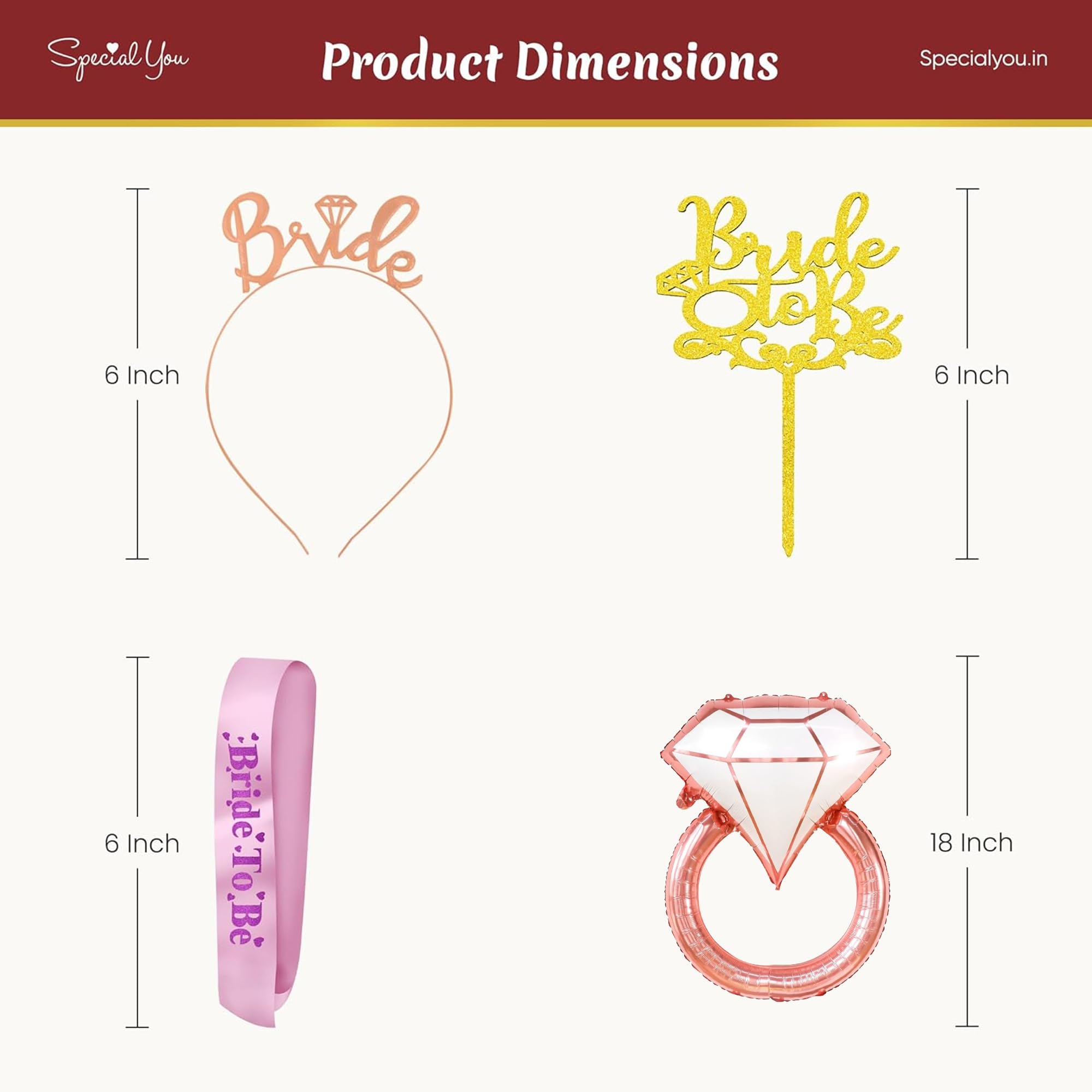 Bride to be party props - Special You