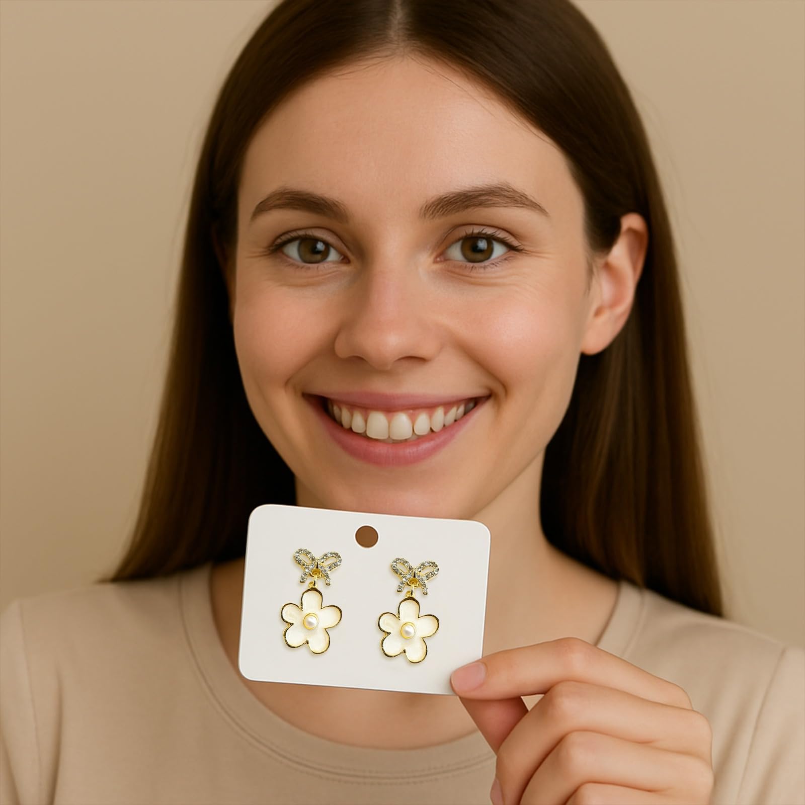 Set of 3 Flower Korean Earring
