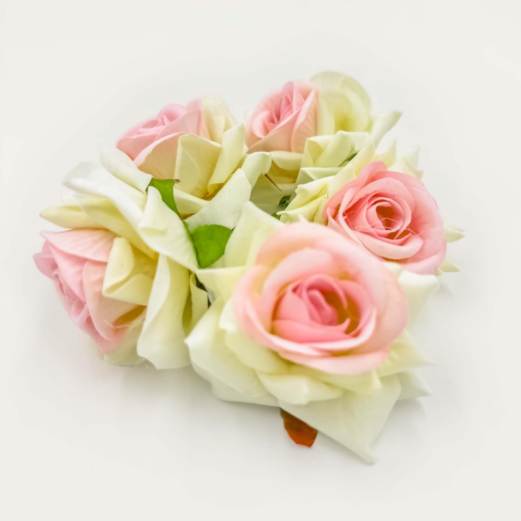 Dazzling White pink rose flowers for decoration Kit