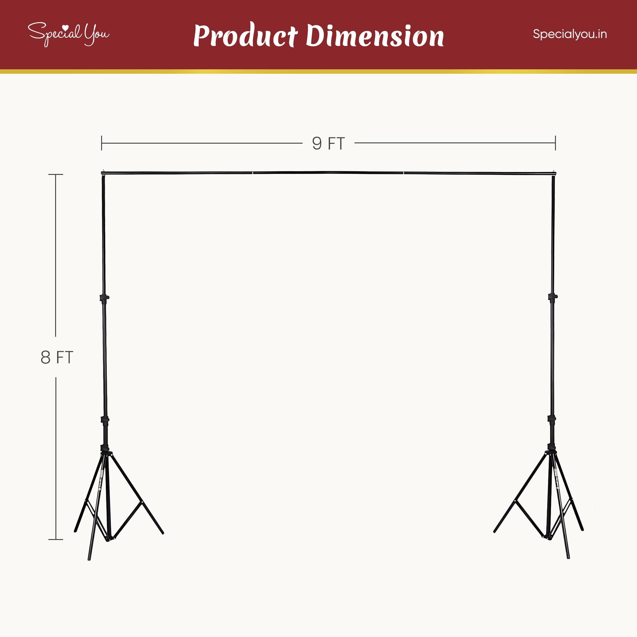 Backdrop stand for decoration
