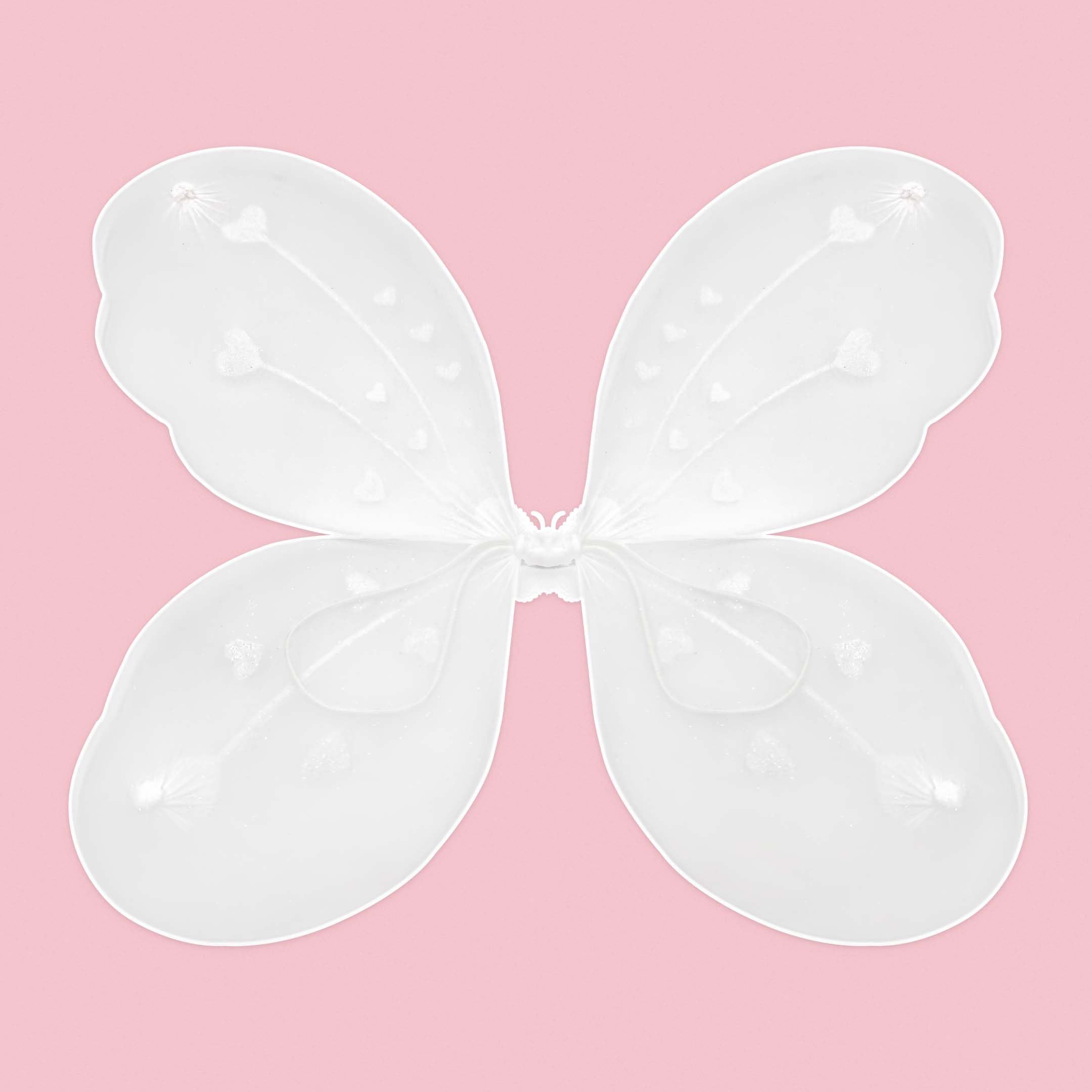White Fairy Butterfly Wings Combo
