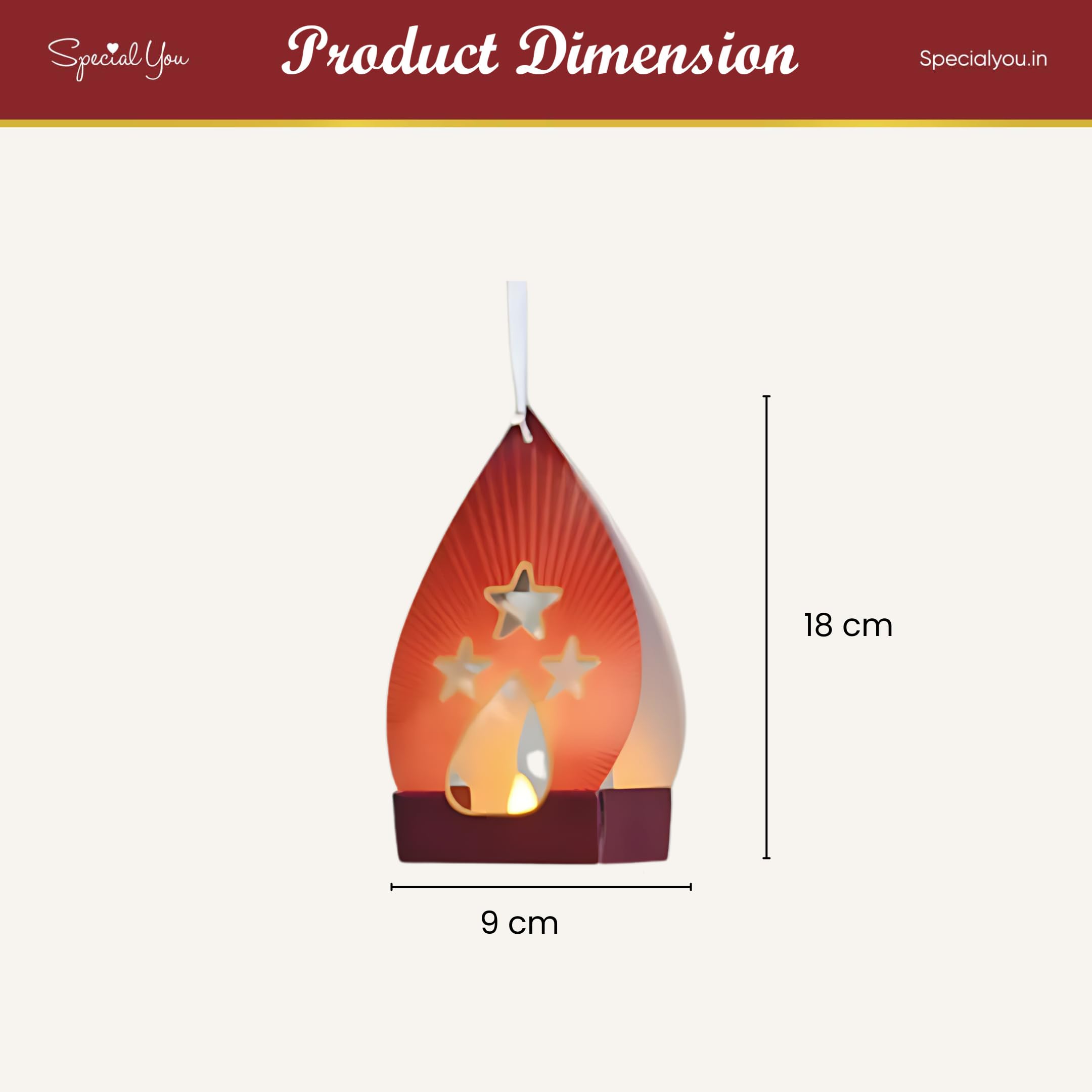 Paper LED Tea Light hanging for Diwali Decor