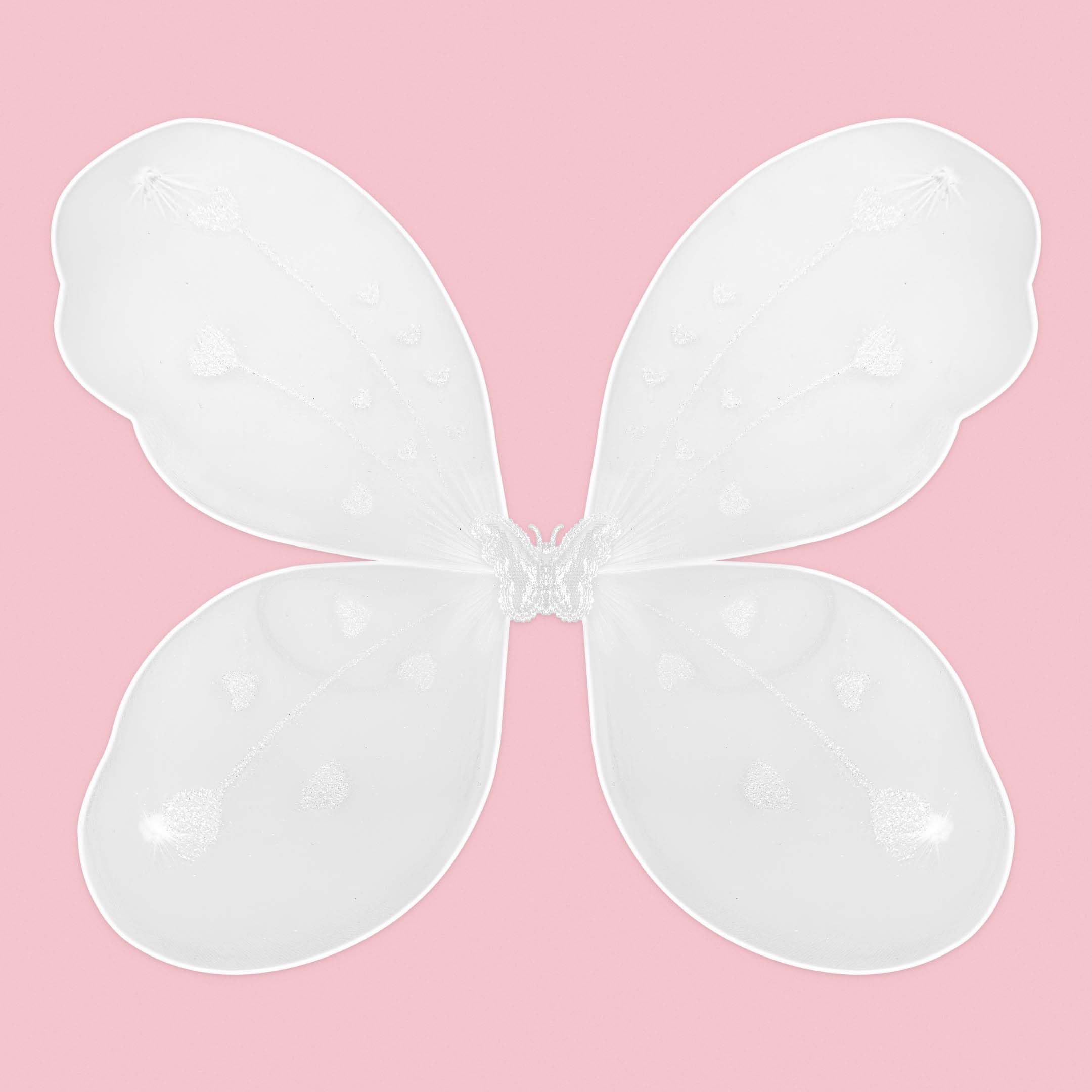 White Fairy Butterfly Wings Combo