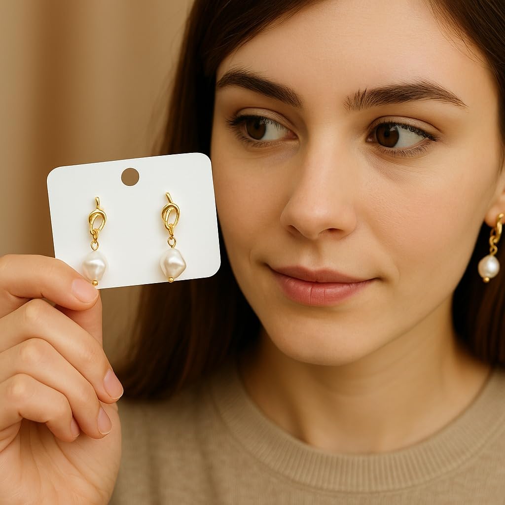 Knot Pearl Korean Earring