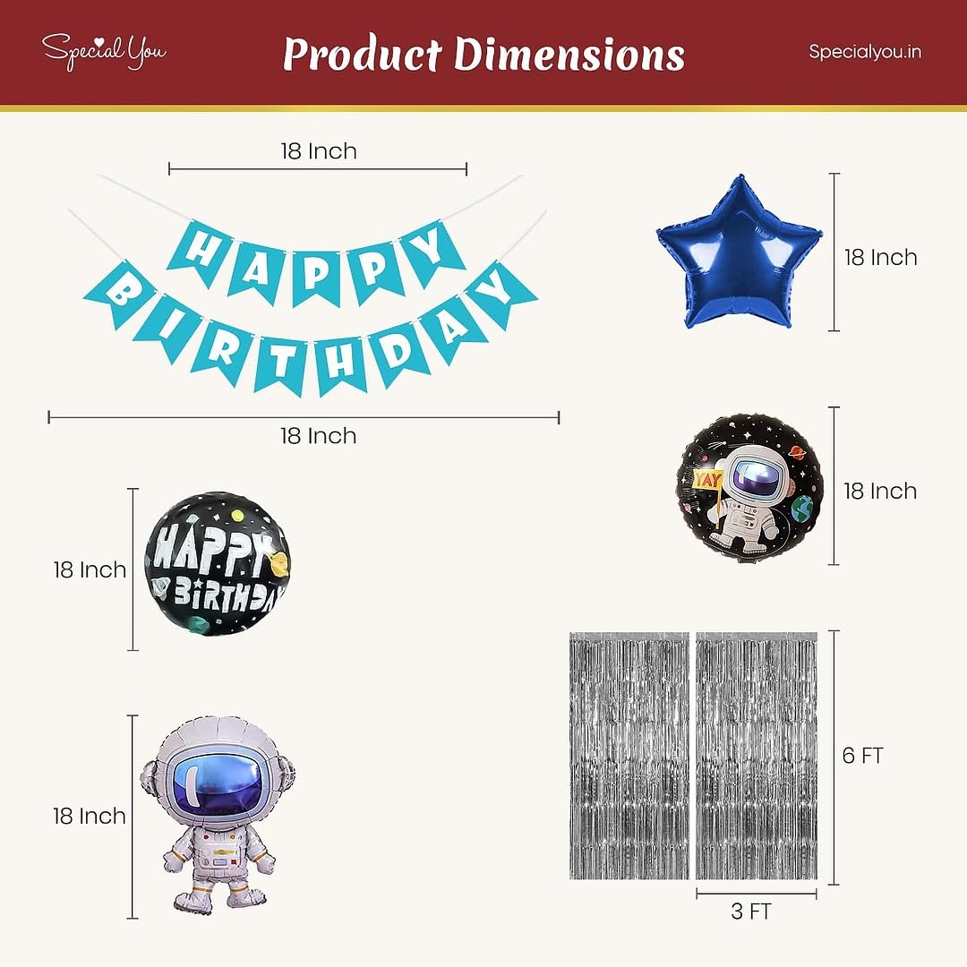 Astronauts starring a space theme with DIY Birthday Kit - Special You