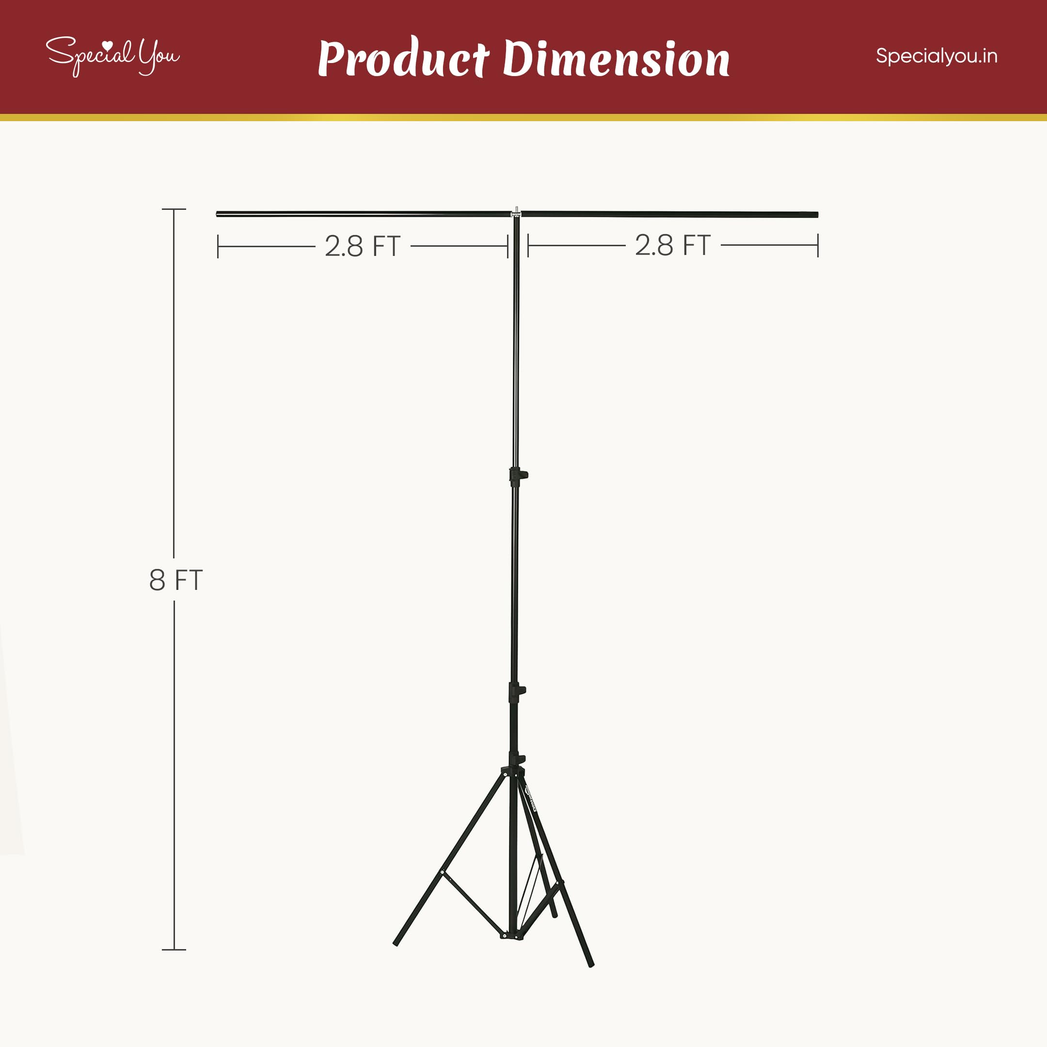 Backdrop T-Stand for decoration