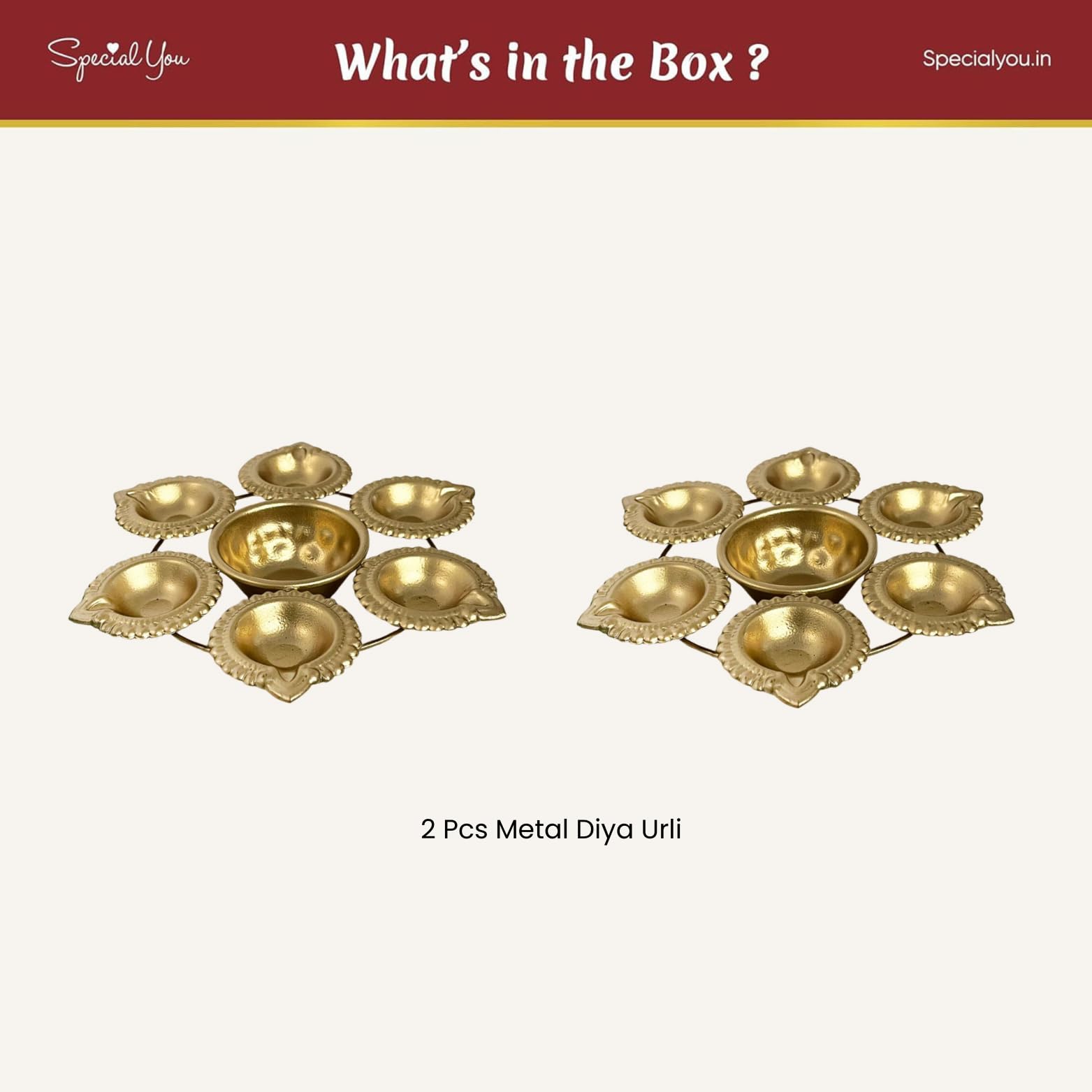Gold Diya Urli Set of 2 - Special You