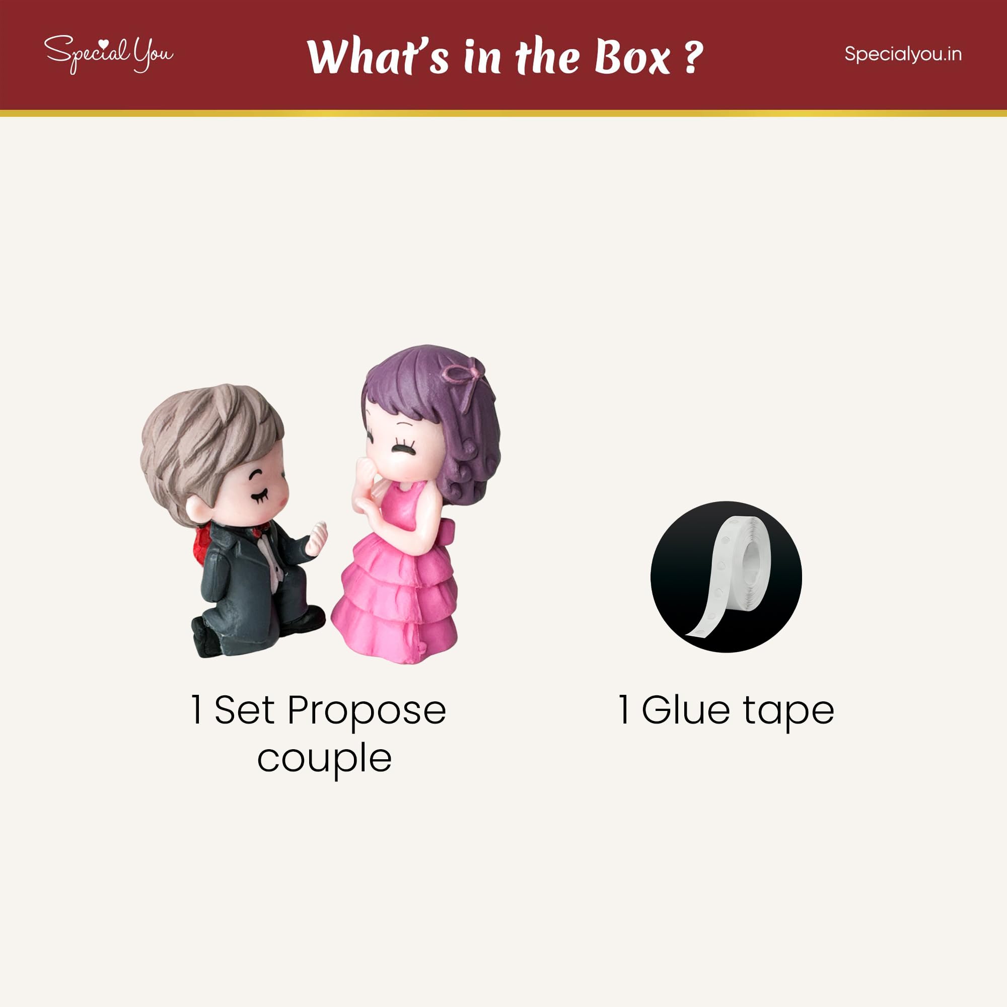 Propose couple Miniature for valentine's gift
