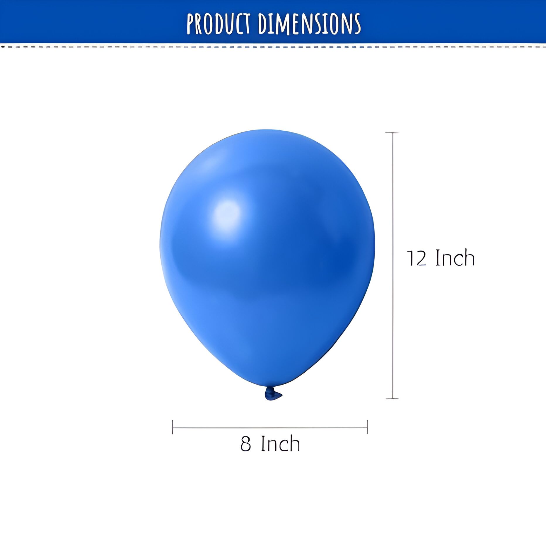 Metallic Blue Balloons - 50 pcs - Special You