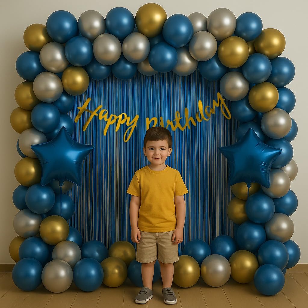 Blue Theme Birthday Decoration Kit-44 pcs