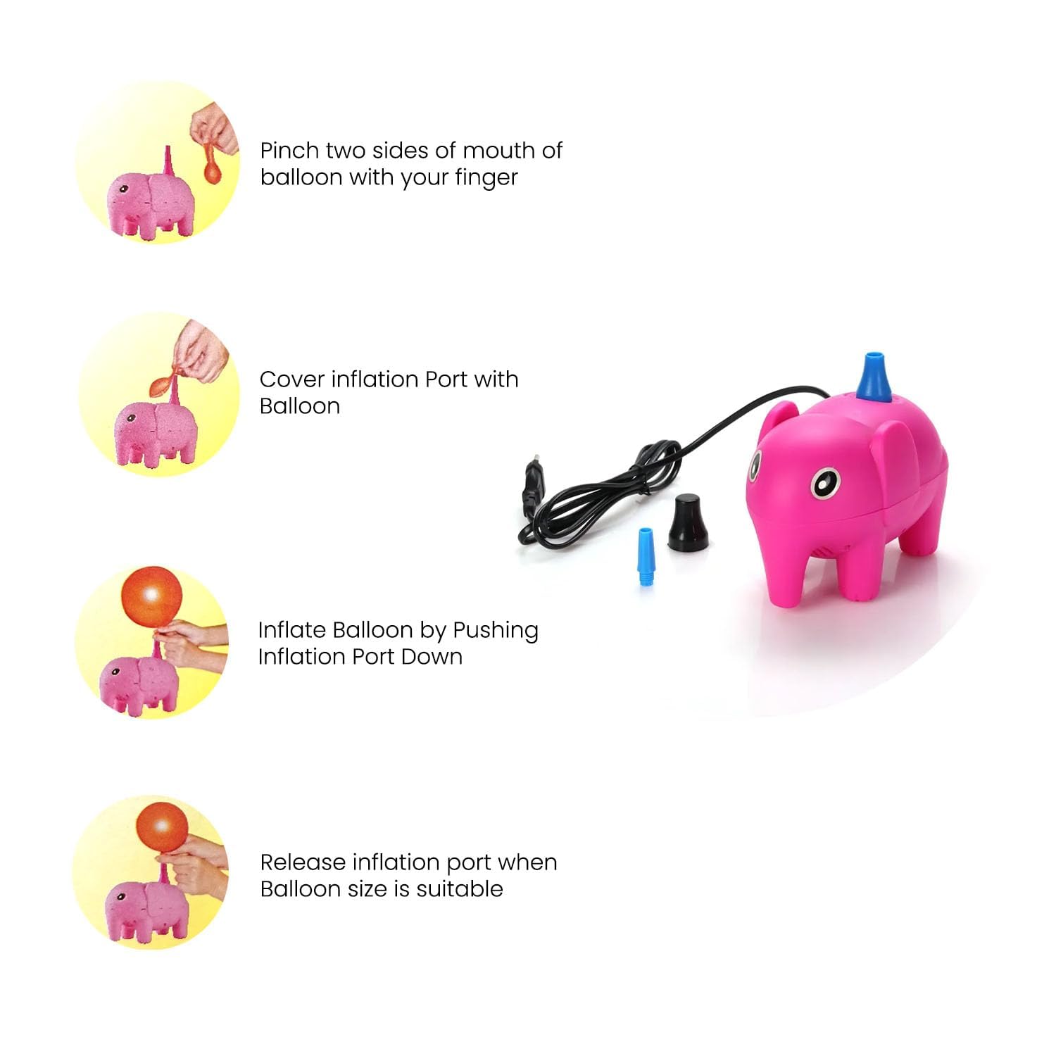 Elephant Electric Balloon Pump