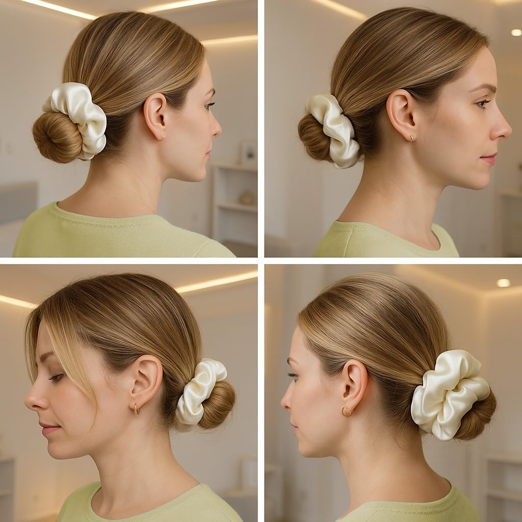 Hair Scrunchies with Korean Earring-12pcs