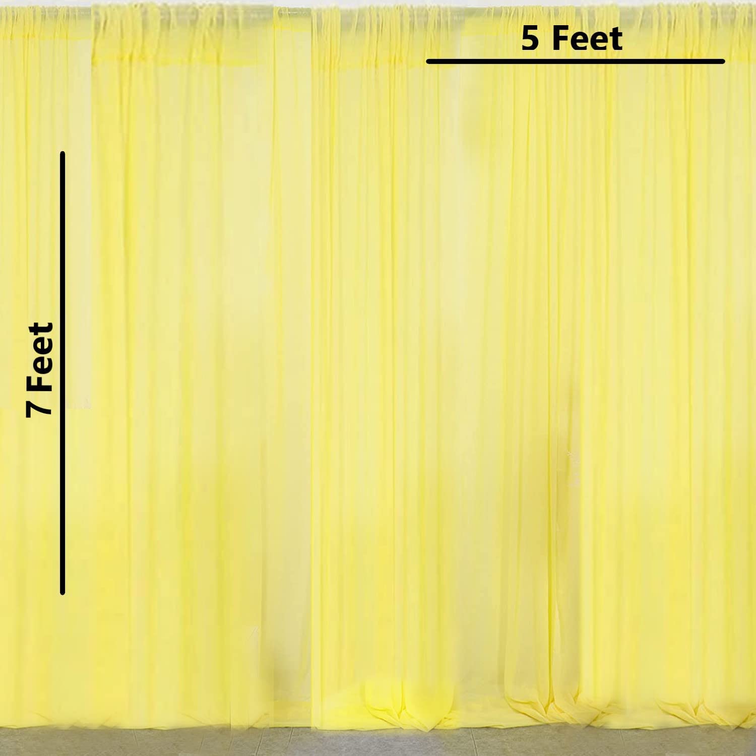 Yellow Net curtain Pooja decor - Special You