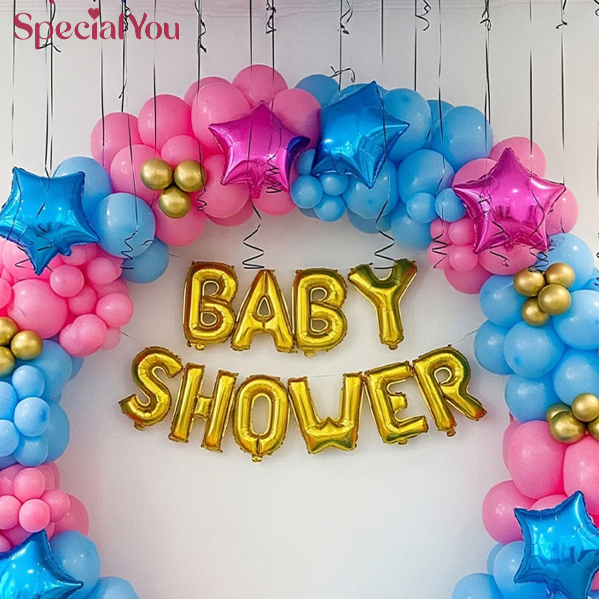 Pink & Blue Baby Shower Decor