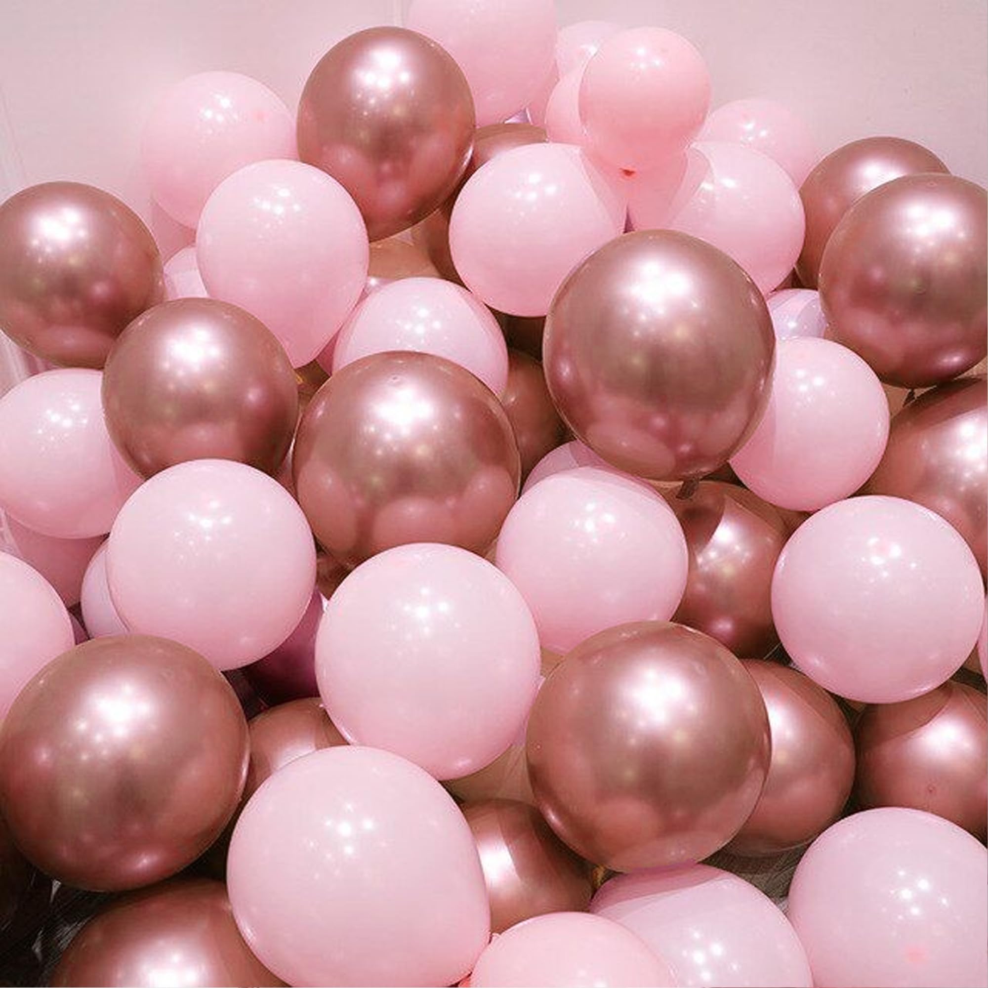 Pastel Pink & Rosegold balloon combo